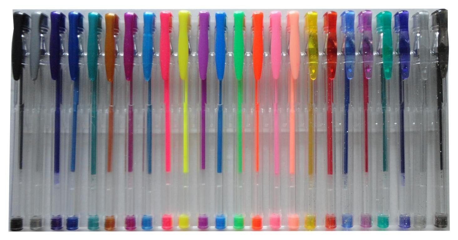 Stylex Schreibwaren Faserstift 24 verschiedene Gelschreiber