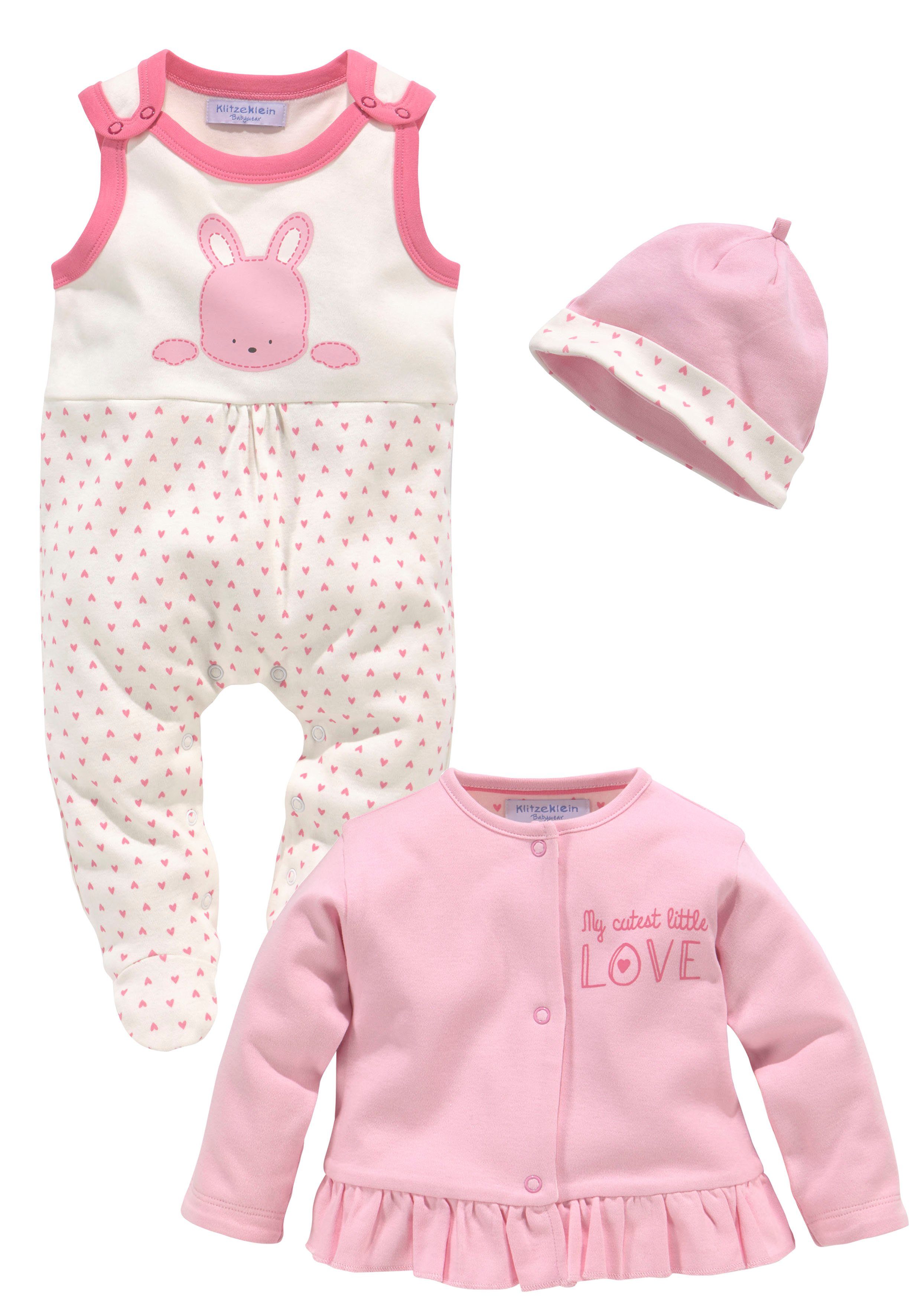 KIDSWORLD Strampler, Jäckchen & Mütze 3tlg