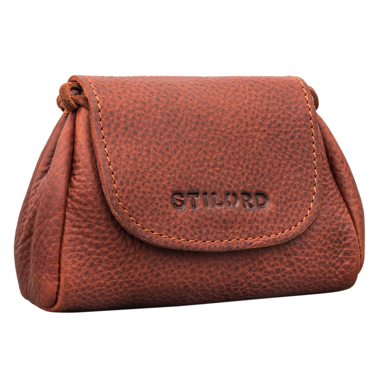 STILORD Geldbörse 'Bronn' Vintage Lederbeutel Kleingeld