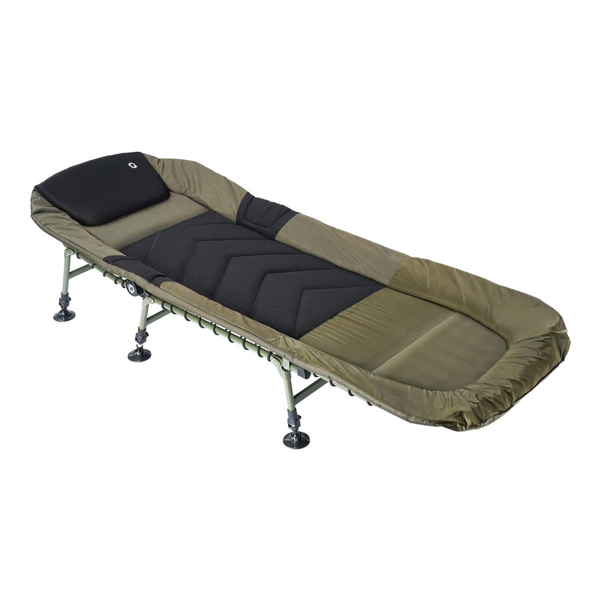 Q-TAC Angelliege Q-Tac Karpfenliege Bedchair 6-Bein
