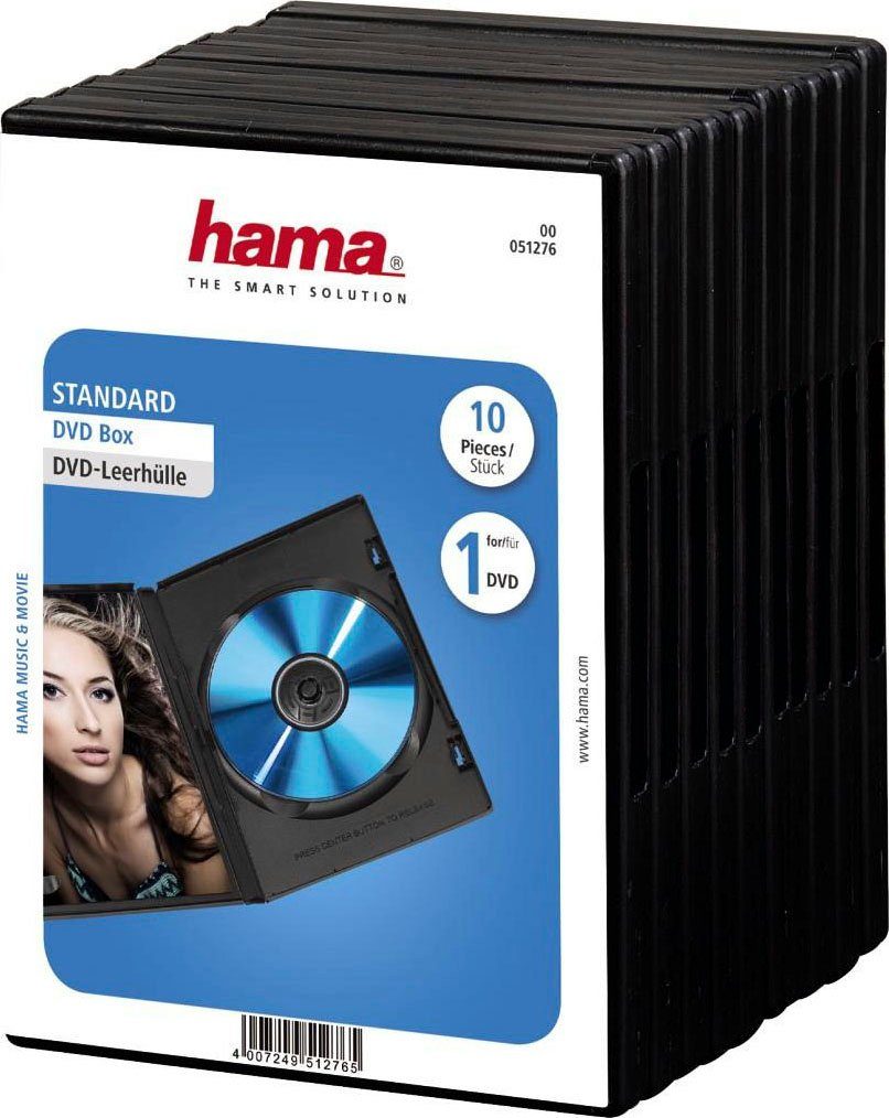 Hama DVD-Hülle DVD Leerhülle Standard, 10er-Pack,