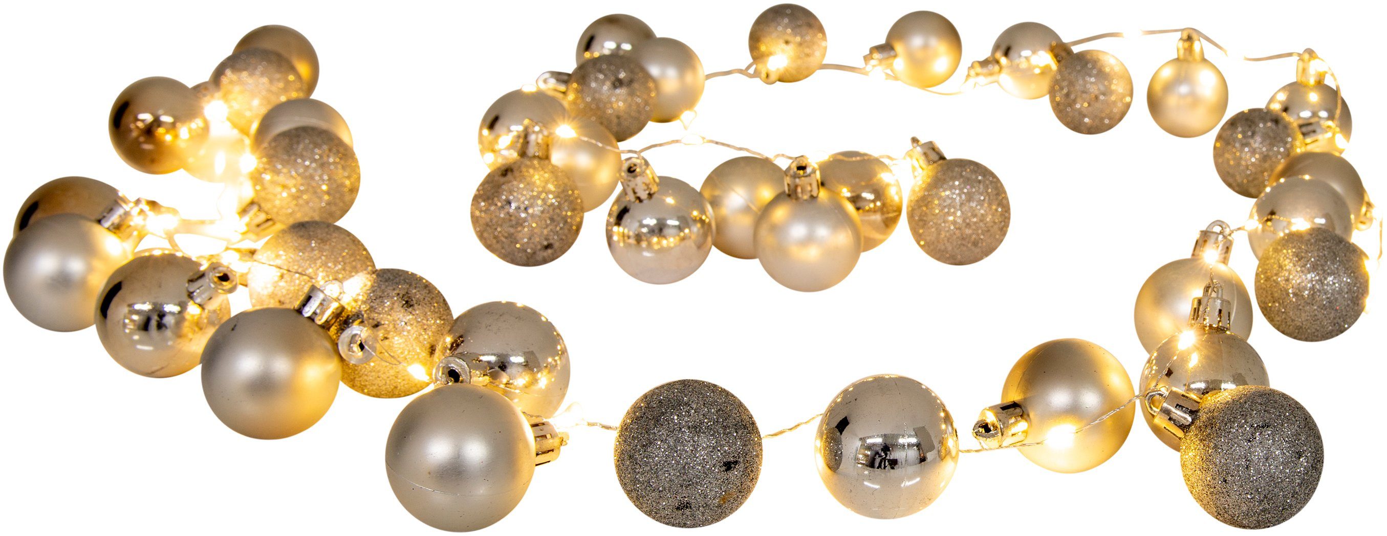 näve Lichterkette LED-Outdoor-Weihnachtslichterkette, Weihnachtsdeko aussen, 1-flammig,