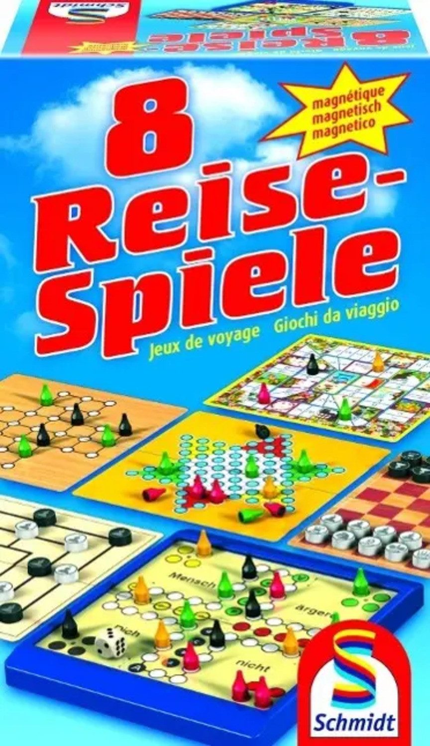 Schmidt Spiele Spiel 8 Reise-Spiele, magnetisch