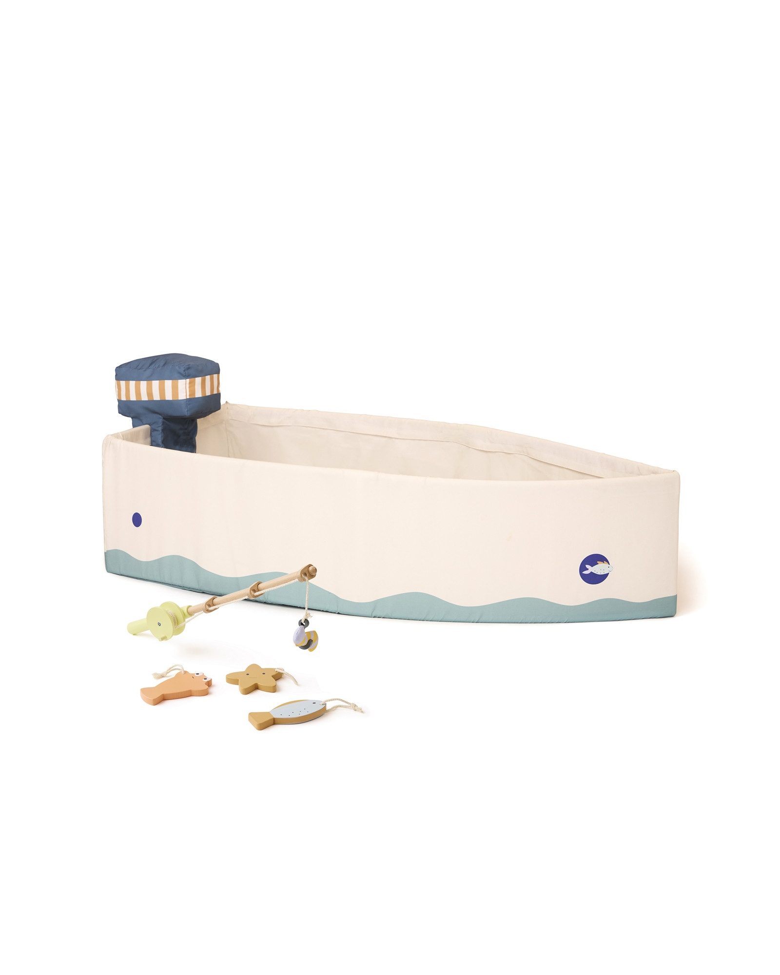 Kids Concept Kinderspielboot Fischerboot aus Stoff