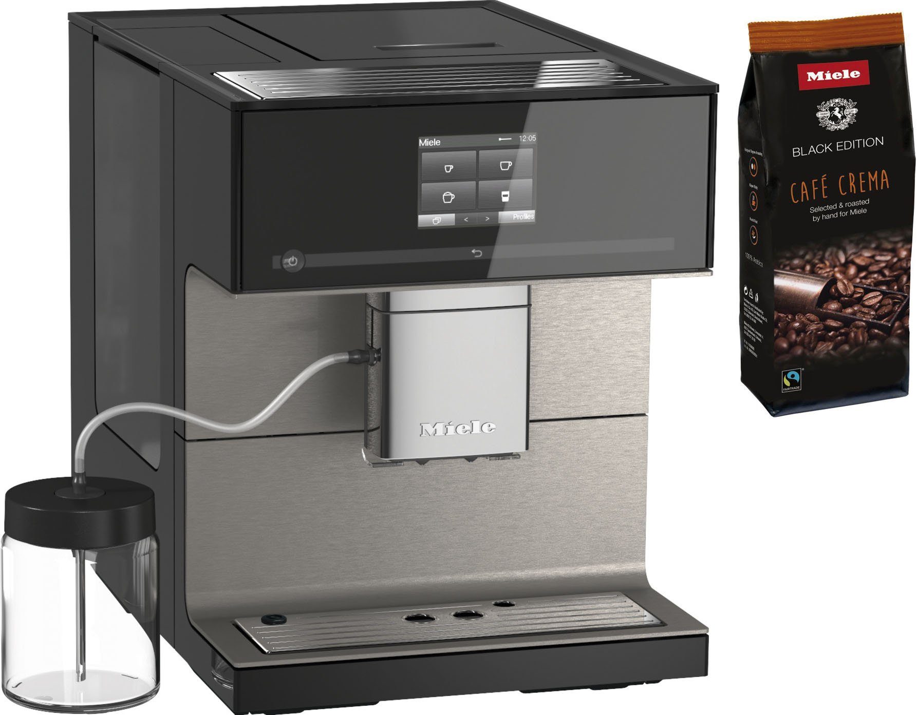 Miele Kaffeevollautomat CM7550 CoffeePassion, inkl. Milchgefäß,