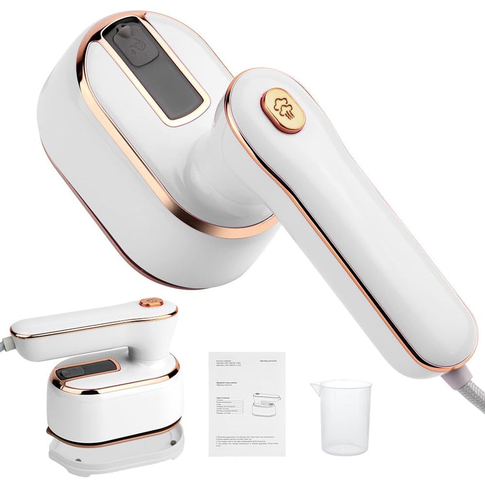 OKWISH Dampfbürste Mini Dampfbügeleisen Reisebügeleisen Dampfglätter,