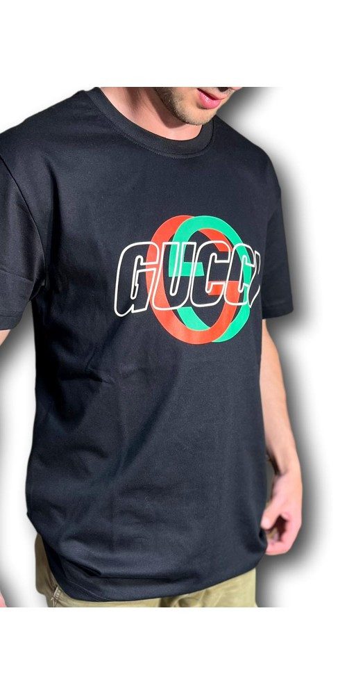 GUCCI Print-Shirt Gucci T-Shirt Schwarz Herren