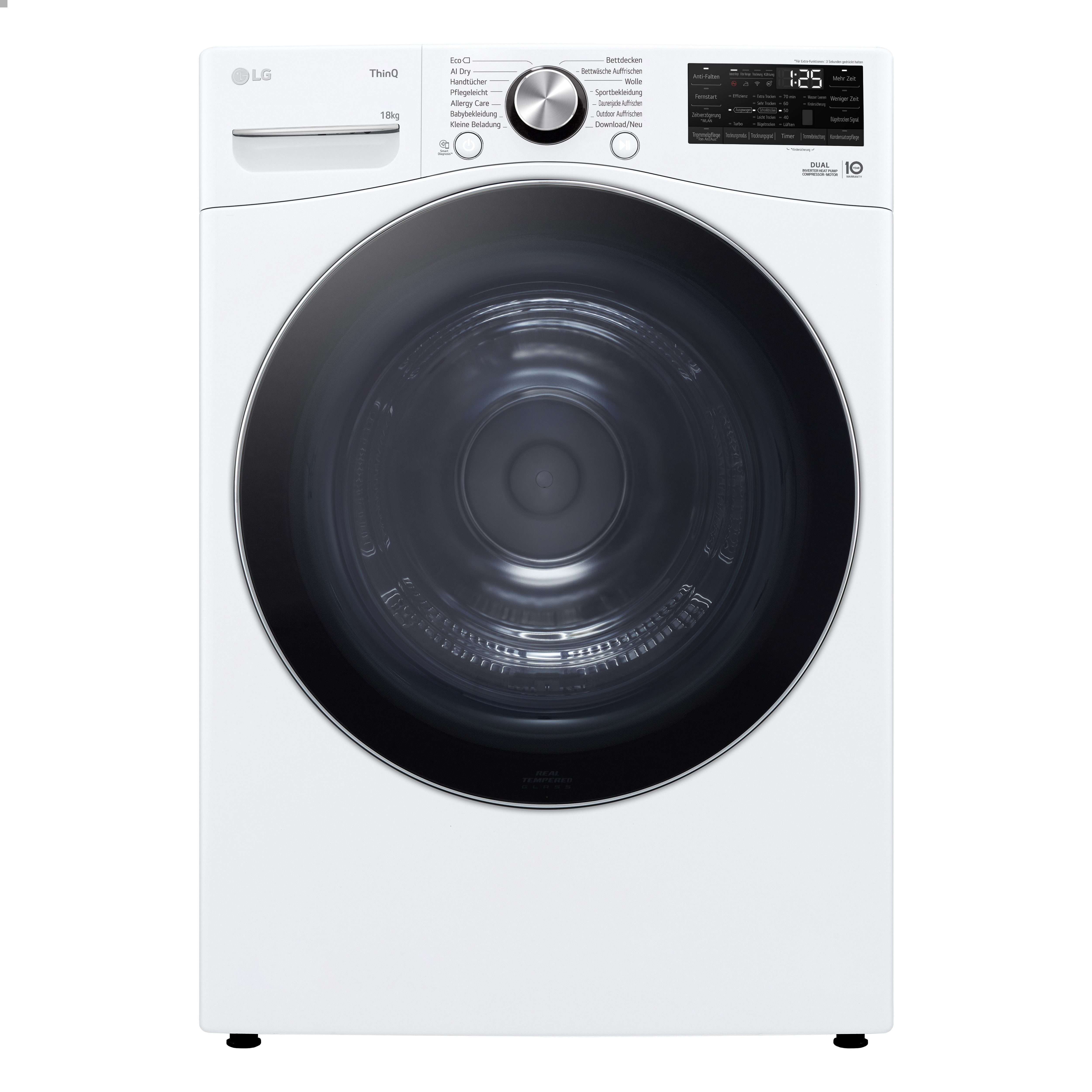 LG Wärmepumpentrockner RT18VT, 18 kg, Allergy