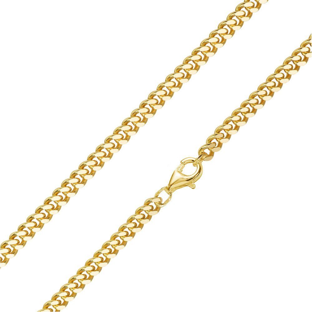 Materia Goldkette Herren breit 4mm Panzerkette