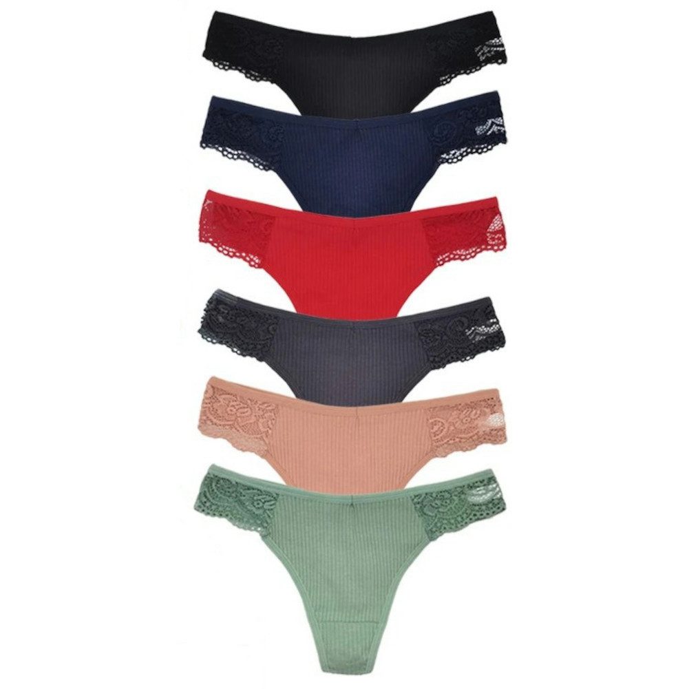 HO-Ersoka Stringtanga Damen Strings Spitze Baumwolle