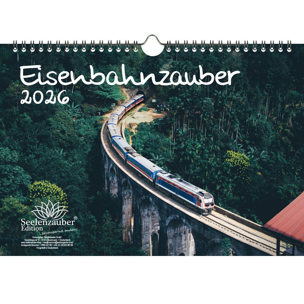Seelenzauber Wandkalender Eisenbahnzauber DIN A4 Kalender