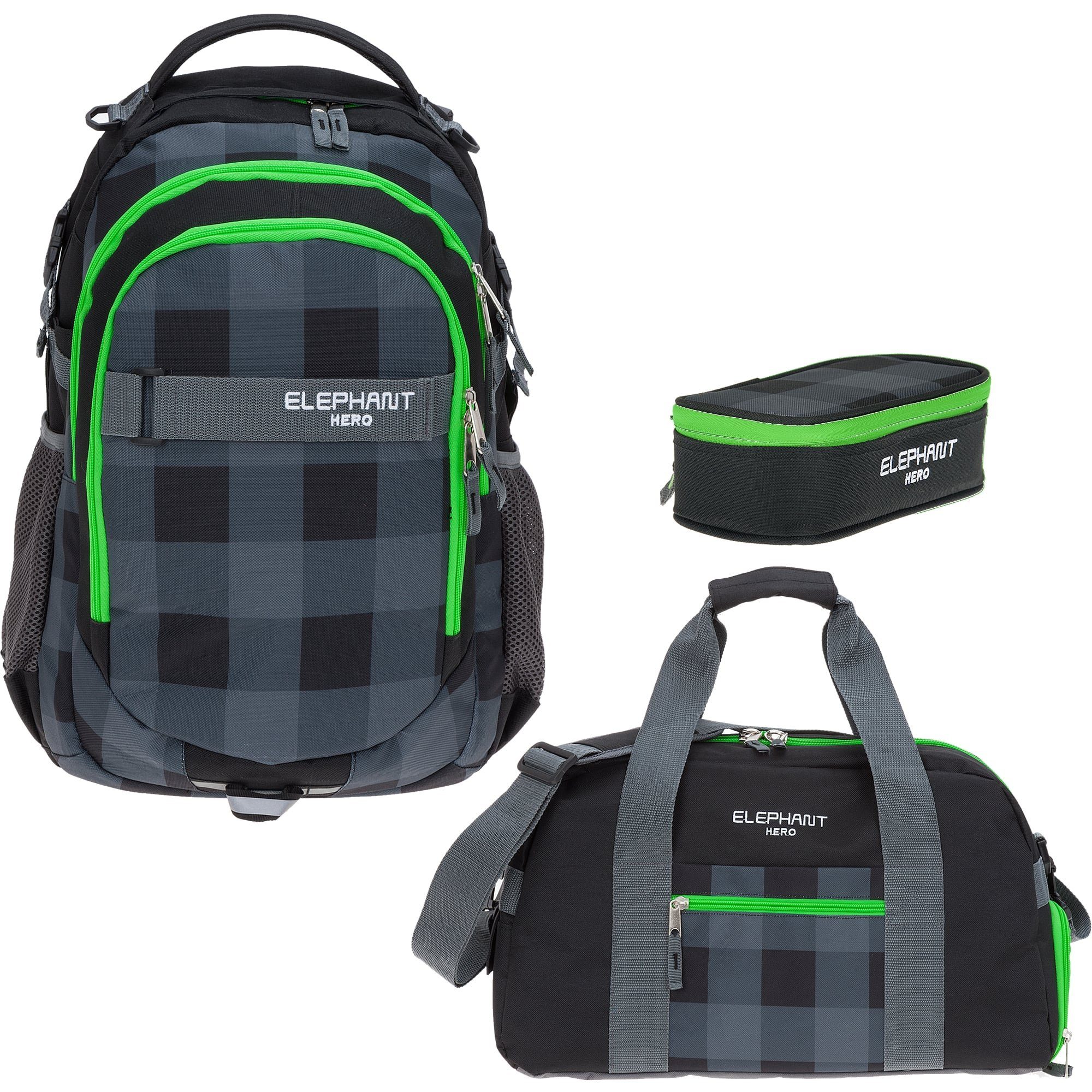 ELEPHANT Schulrucksack Hero Signature Schultasche (Set,