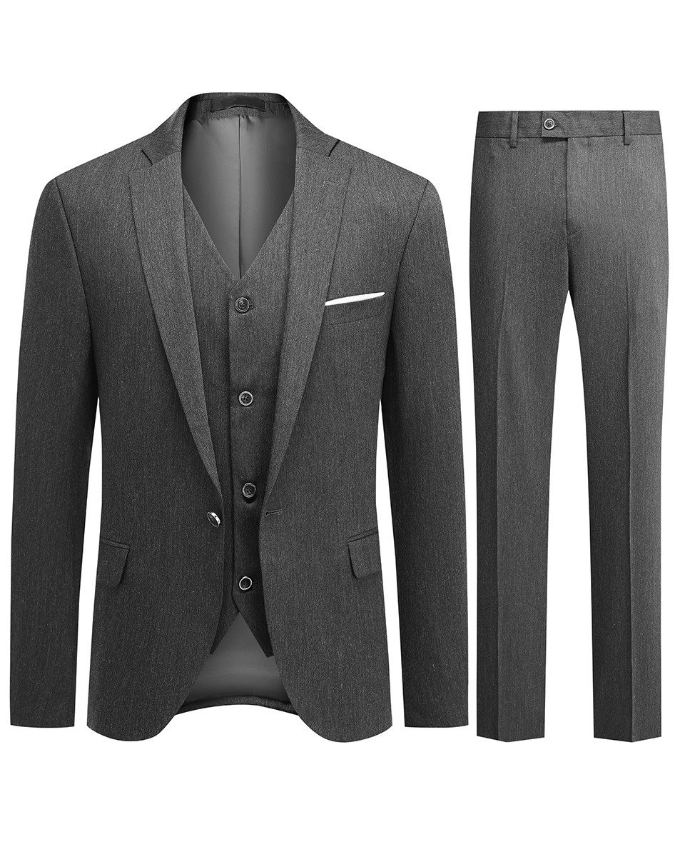 Allthemen Anzug (3 tlg, Anzug Set)