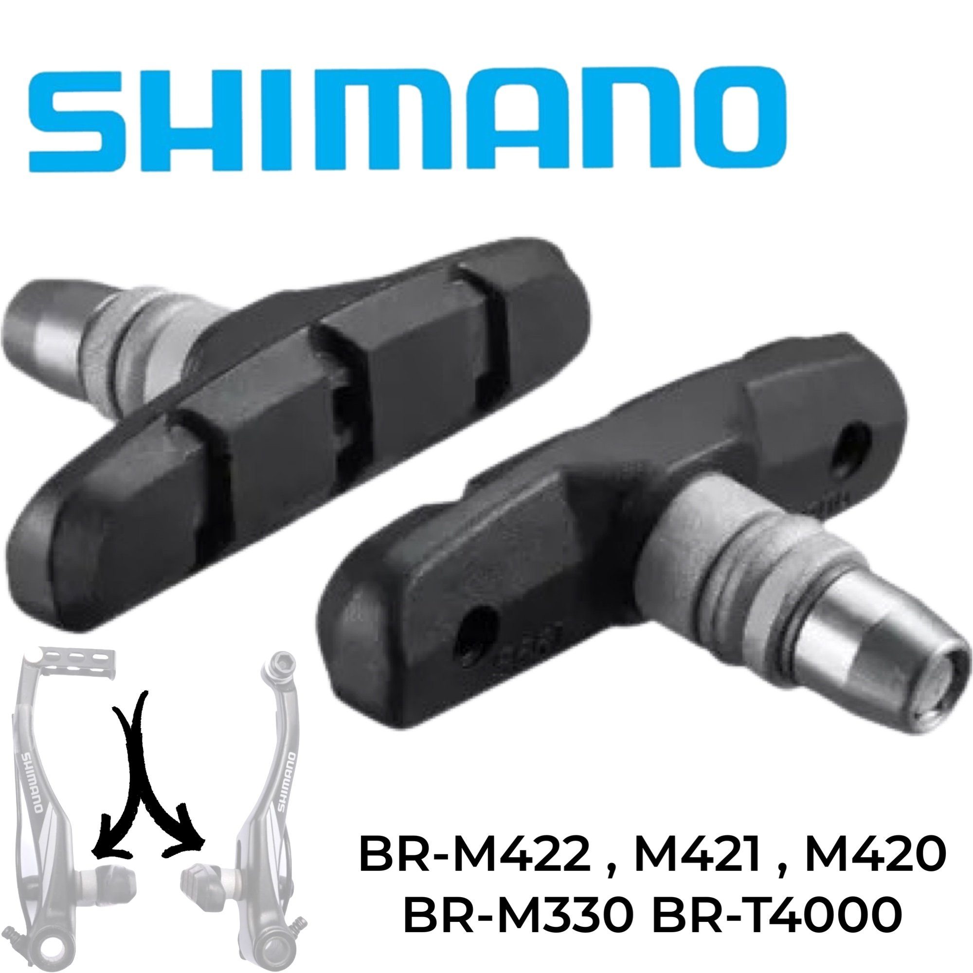 Shimano Felgenbremse SHIMANO Fahrrad V-Brake Bremse