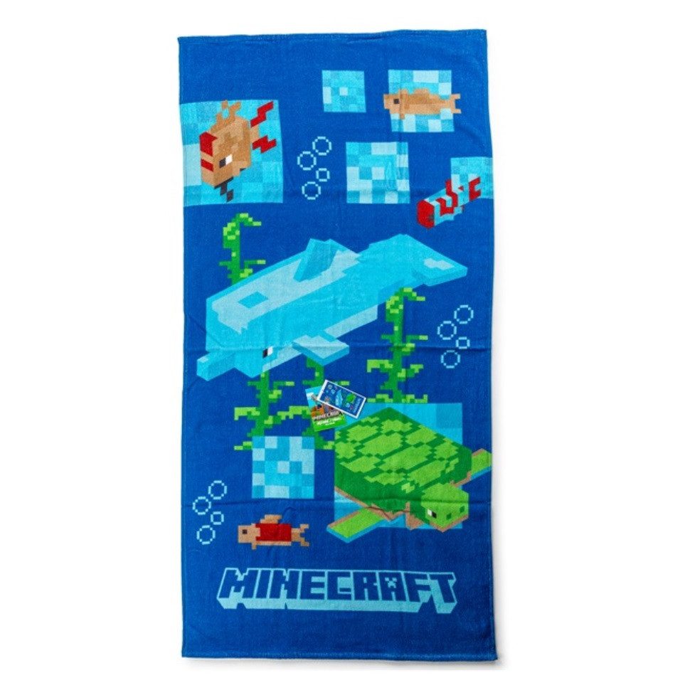 Carbotex Strandtuch Minecraft Strandtuch Badetuch Duschtuch
