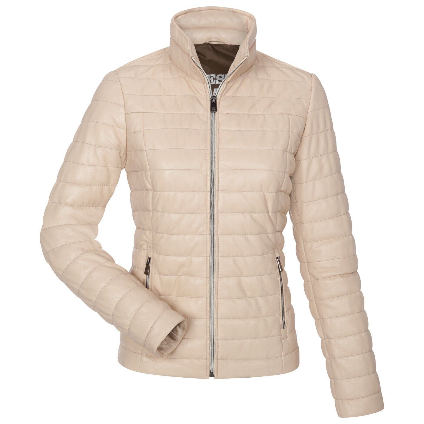 Milestone Lederjacke Jalen gesteppte Lederjacke aus
