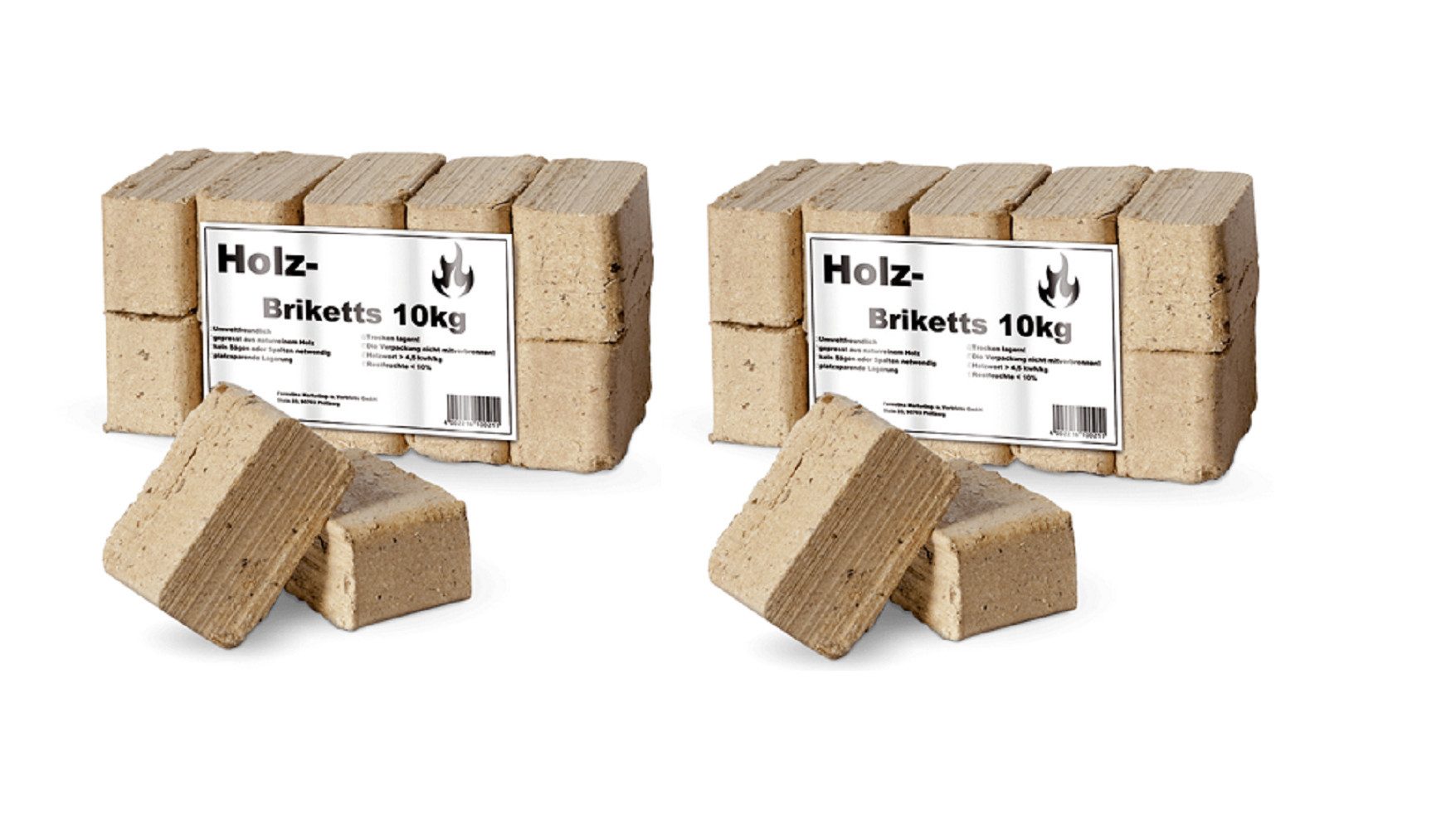 Ziegler Erdenwerk Holzbriketts Ruf Holzbrikett 2x10kg