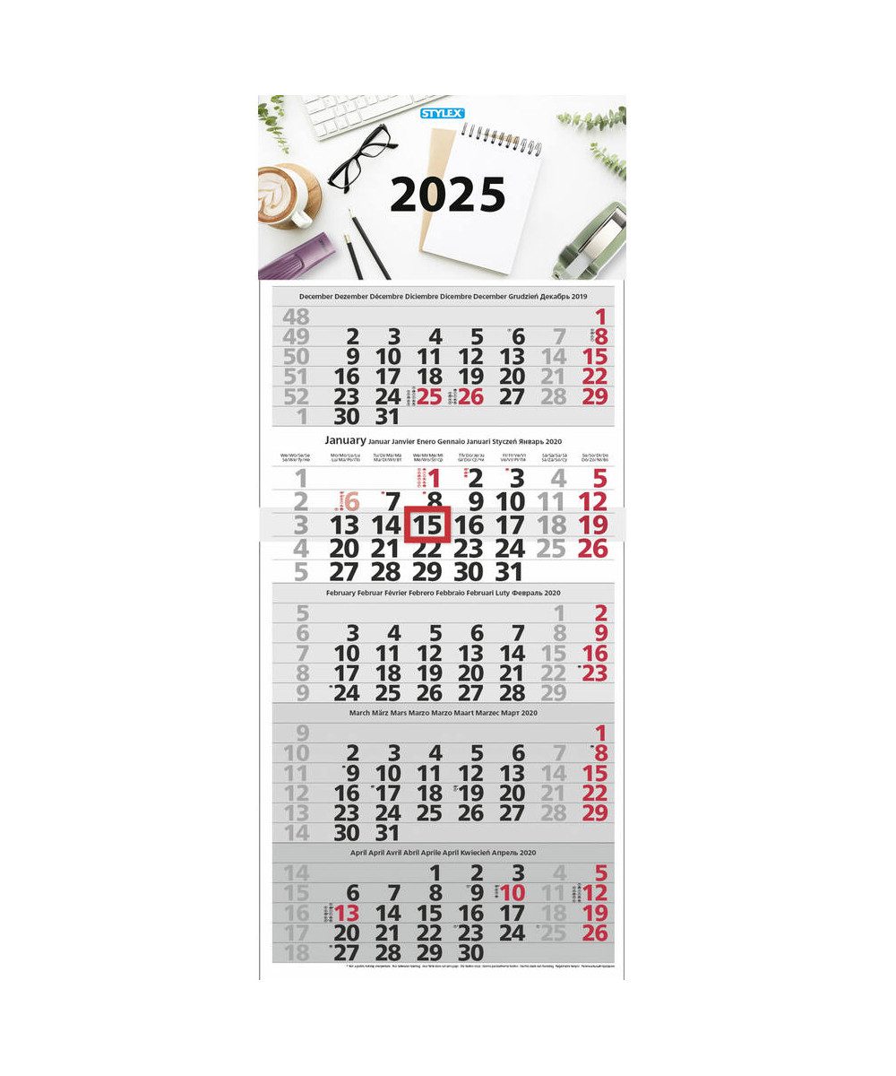 Stylex Schreibwaren Monatskalender Monatskalender 2025 /