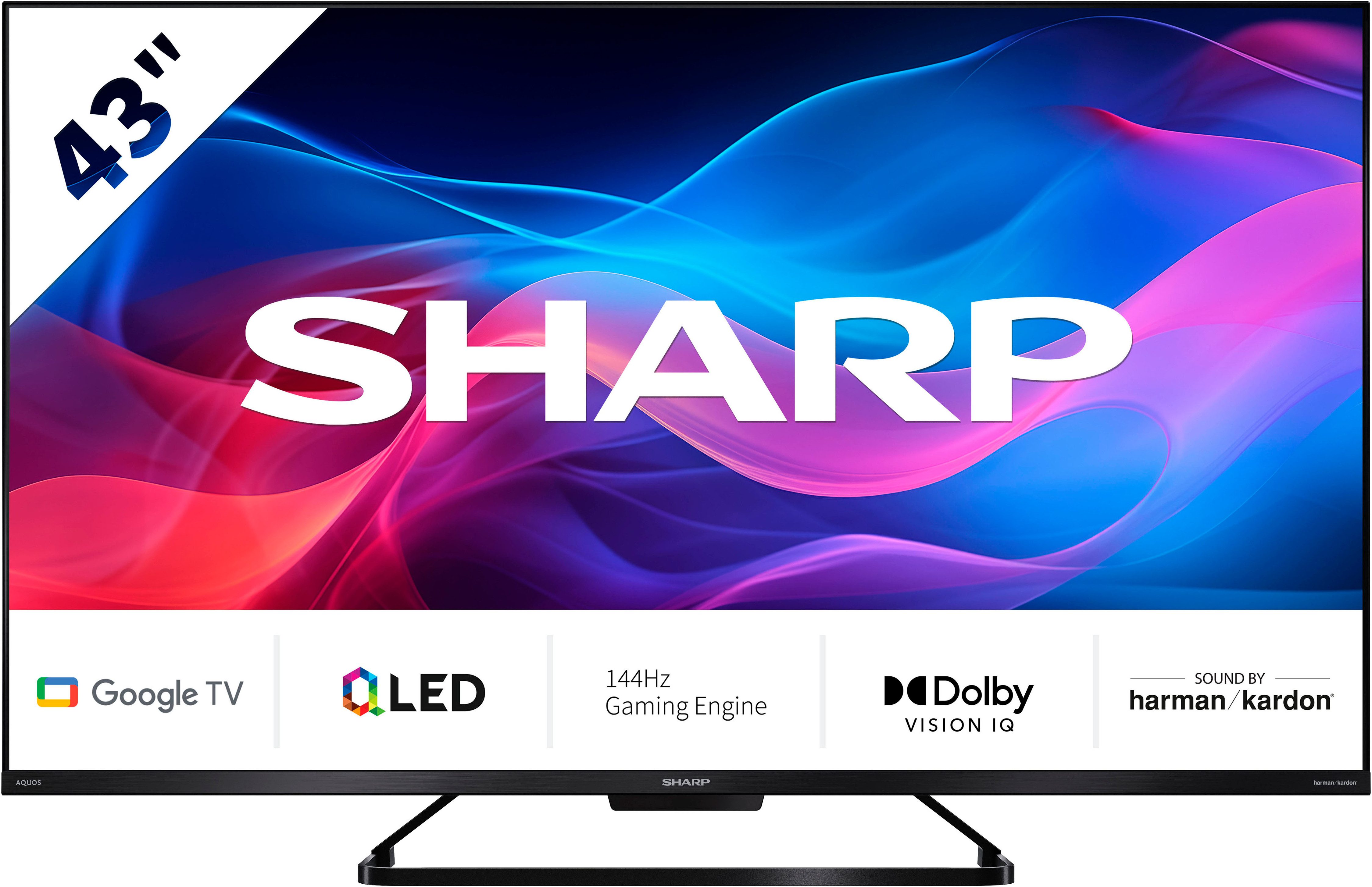 Sharp 4T-C43GRx QLED-Fernseher (108 cm/43 Zoll,