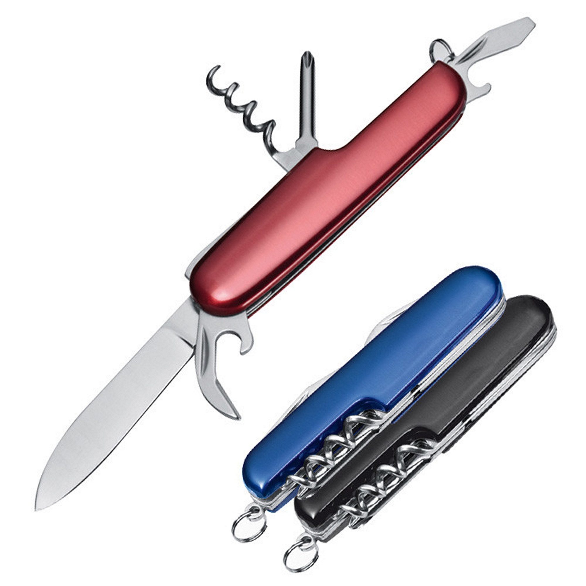 Macma Taschenmesser 3x Edles 7-teiliges Aluminium