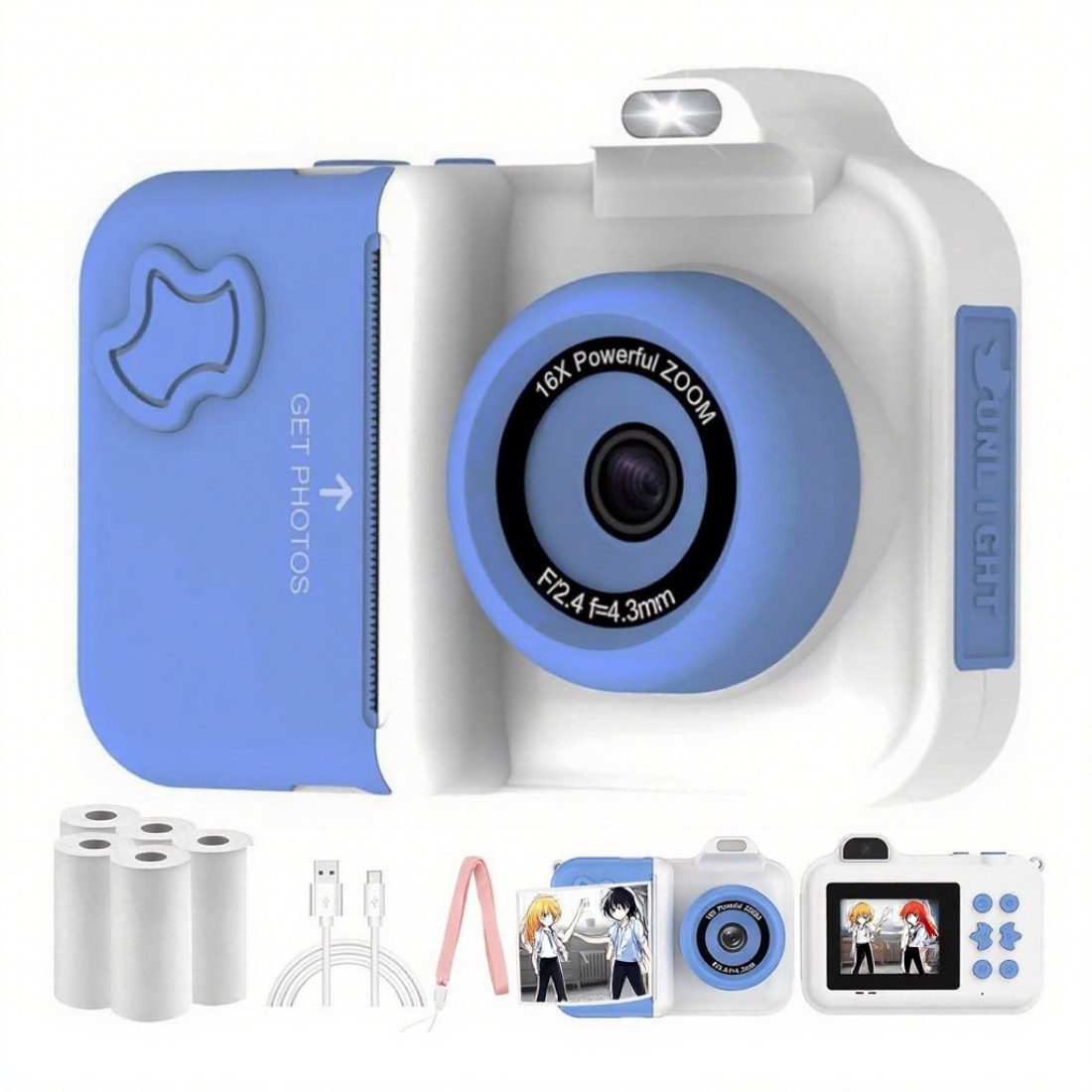 ibettertec Kinderkamera, 1080P 2,4-Zoll-Spielzeug-Kamera, Kinder-Kameras Kinderkamera