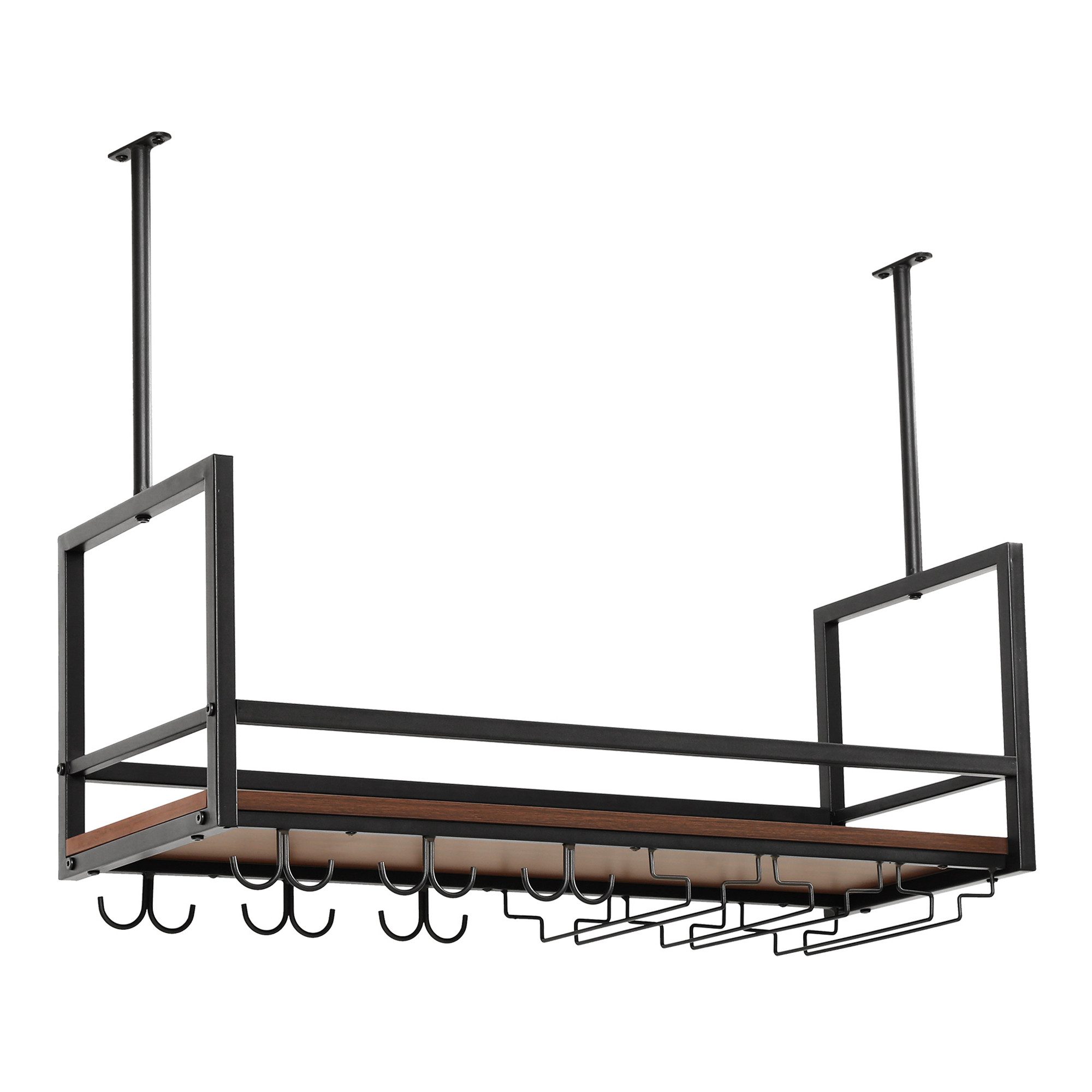 en.casa Weinregal, mit Glashalterung »Borejle« 80