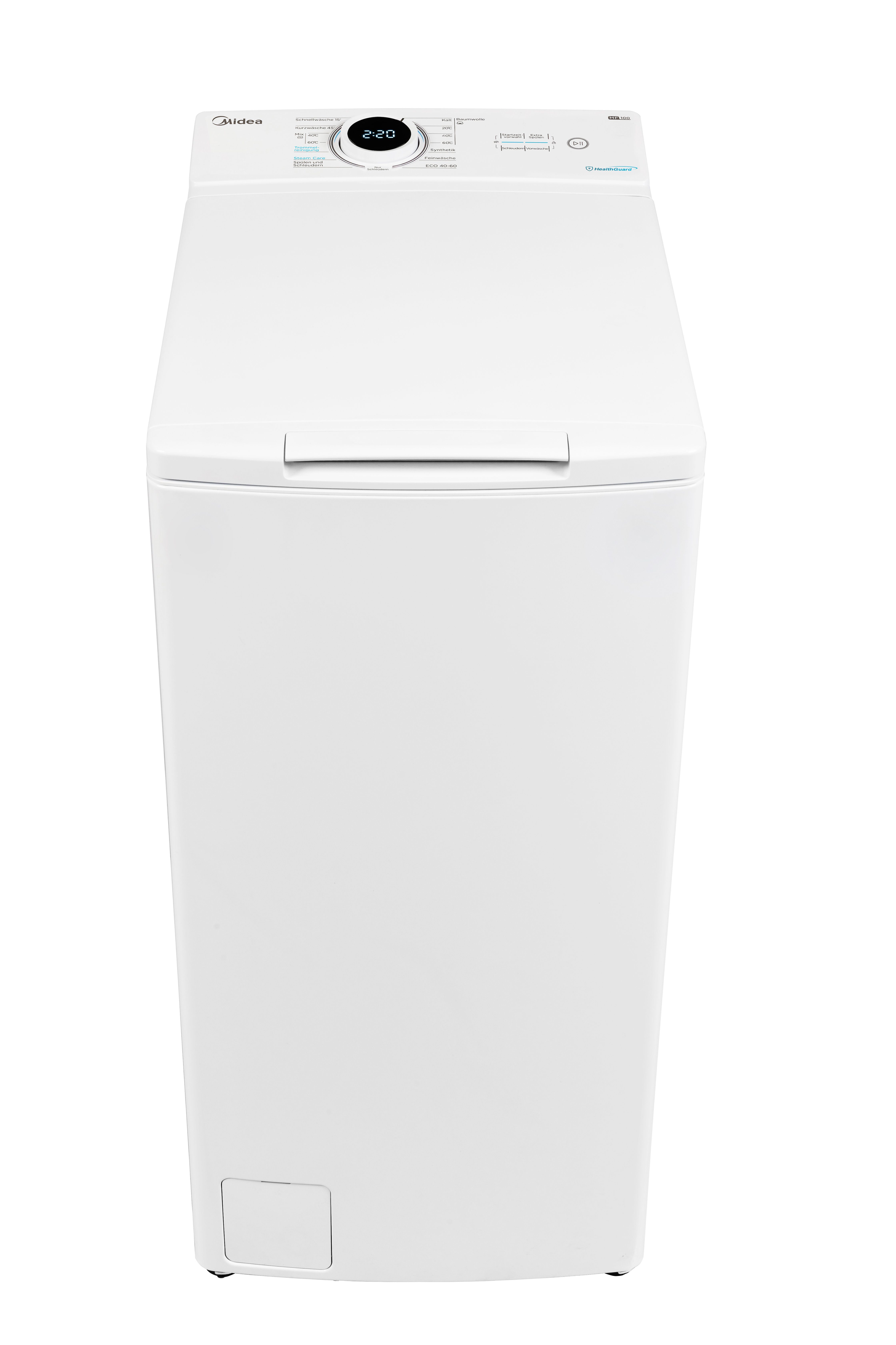 Midea Waschmaschine Toplader MF10ET80B, 8 kg,