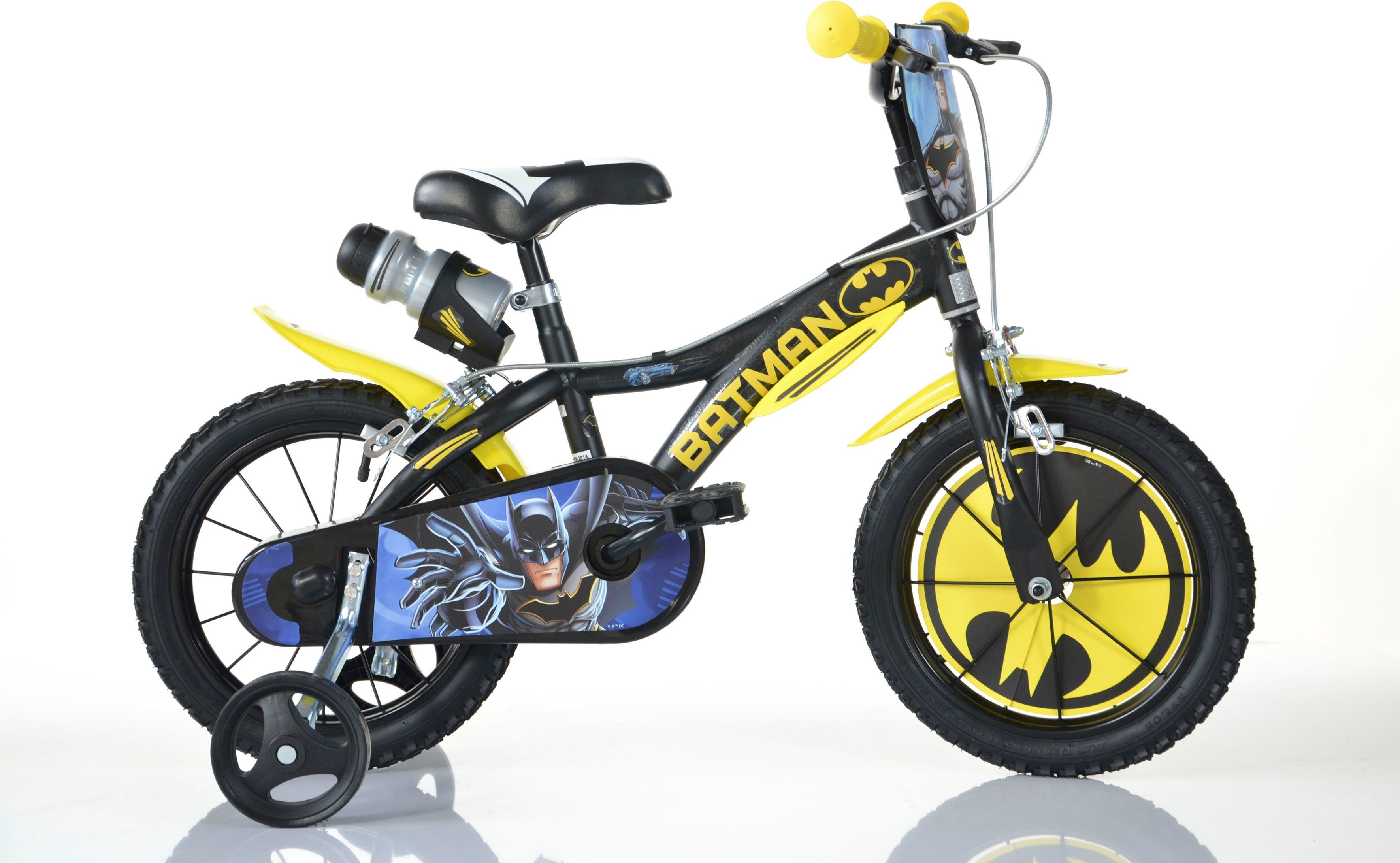 Dino Kinderfahrrad Batman, 1 Gang, mit