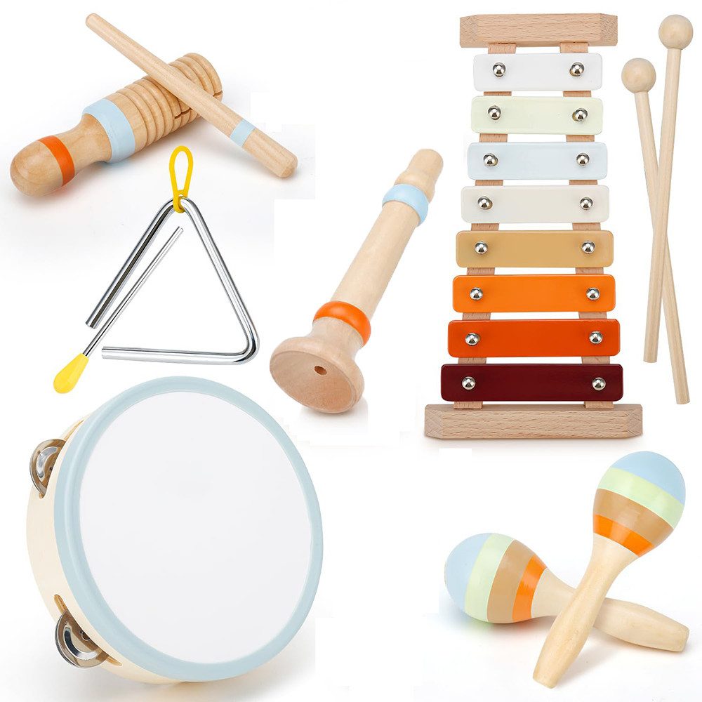 CLTYQ Spielzeug-Musikinstrument Montessori-Musikinstrumente für Babys, Percussion-Instrumente,