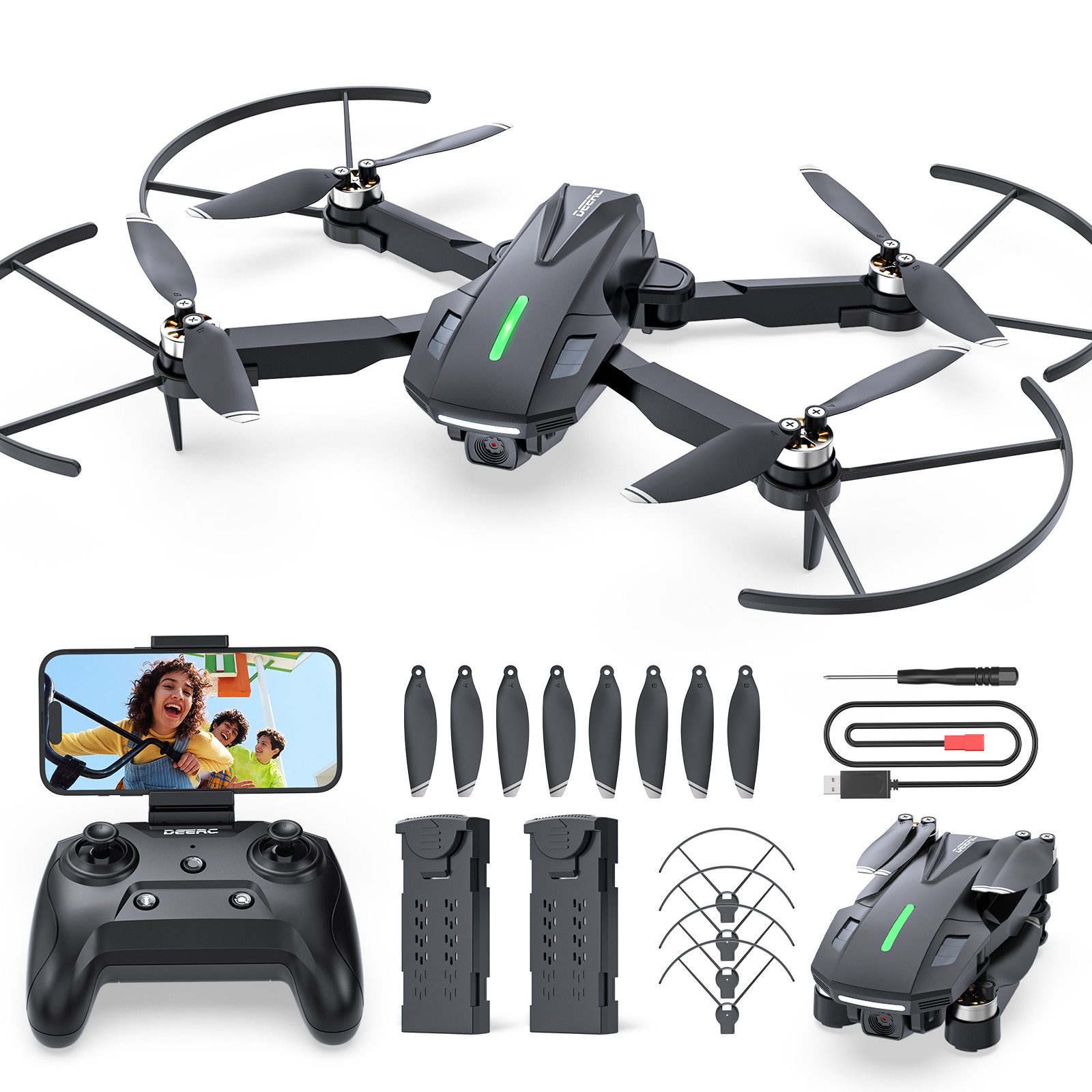 DEERC D75 FPV Drohne mit 1080P