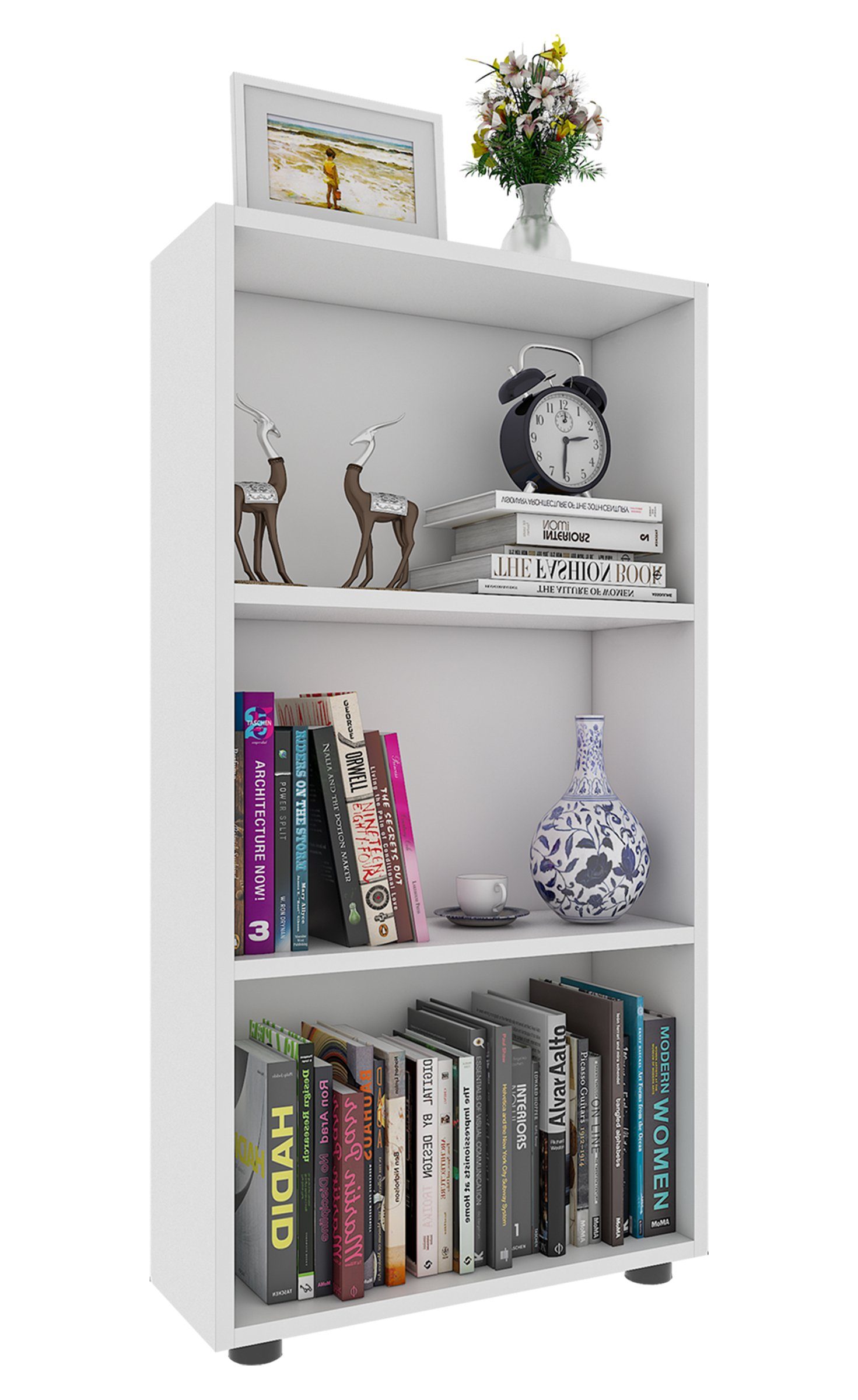 VCM Standregal Holz Büro Regal Bücher