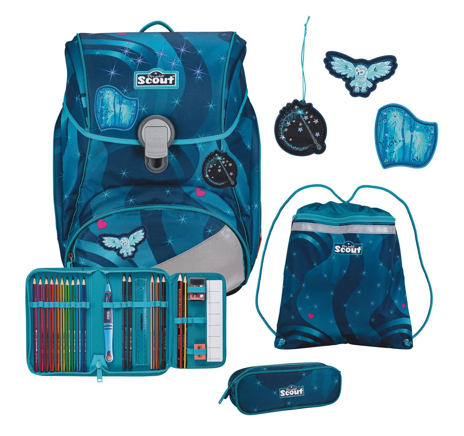 Scout Schulranzen Alpha Set 4-teilig (Set,