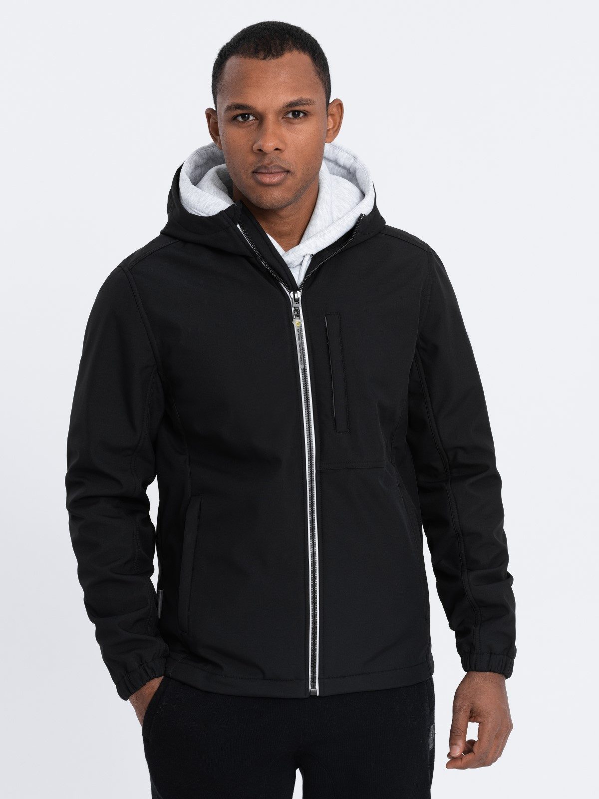 OMBRE Softshelljacke Herrenjacke SOFTSHELL mit Fleece-Futter