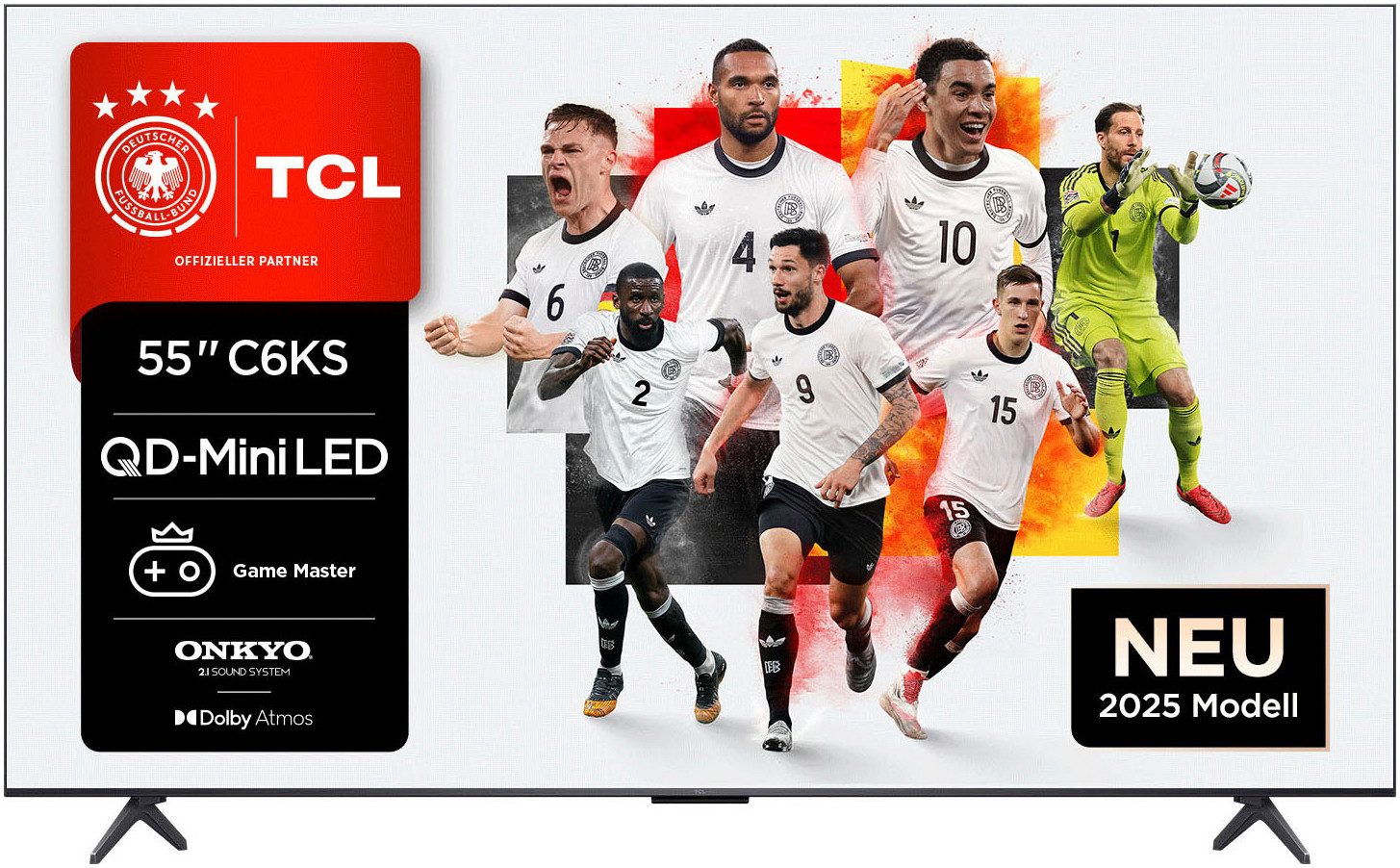 TCL 55C61KSX1 QLED Mini LED-Fernseher (139