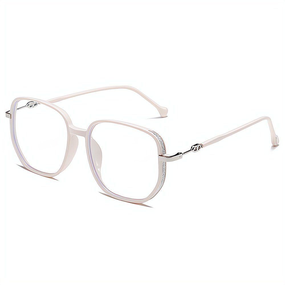 PACIEA Lesebrille Damen Blaulichtfilter Glitzerrand Oversized