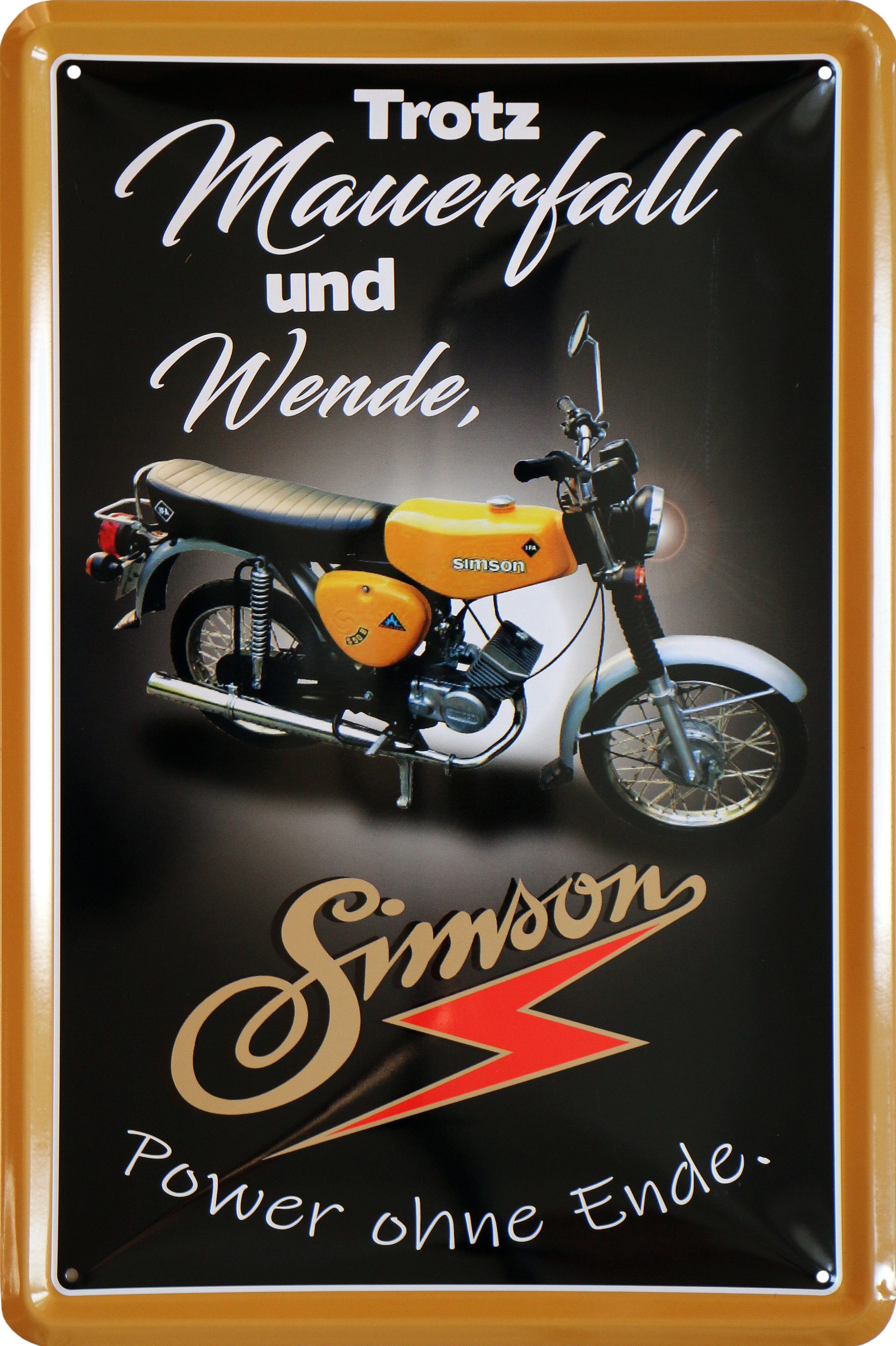 WOGEKA ART Metallbild Metallbild Simson- Mauerfall