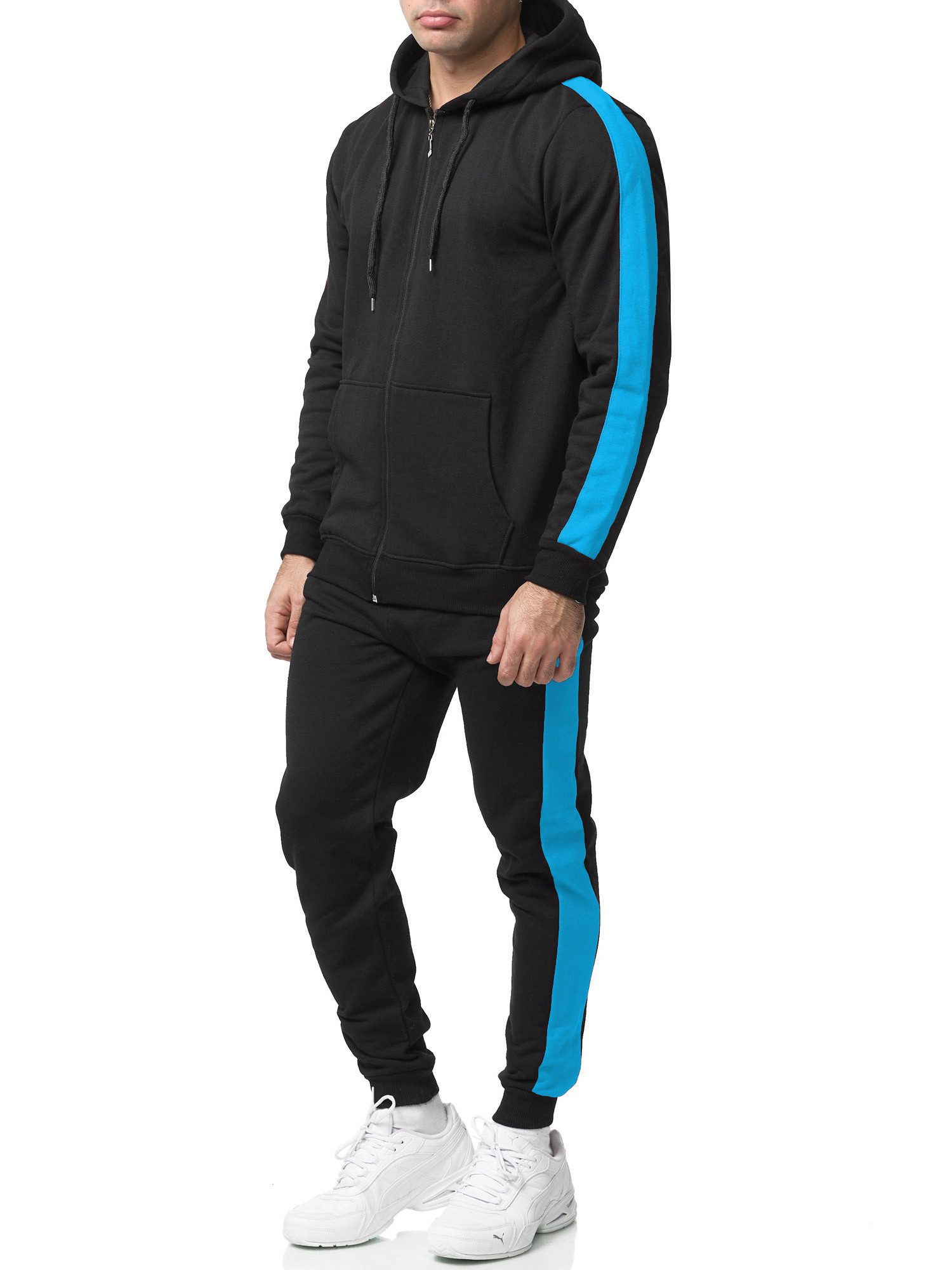 L.gonline Freizeitanzug Herren Jogginganzug zweifarbig sportlich