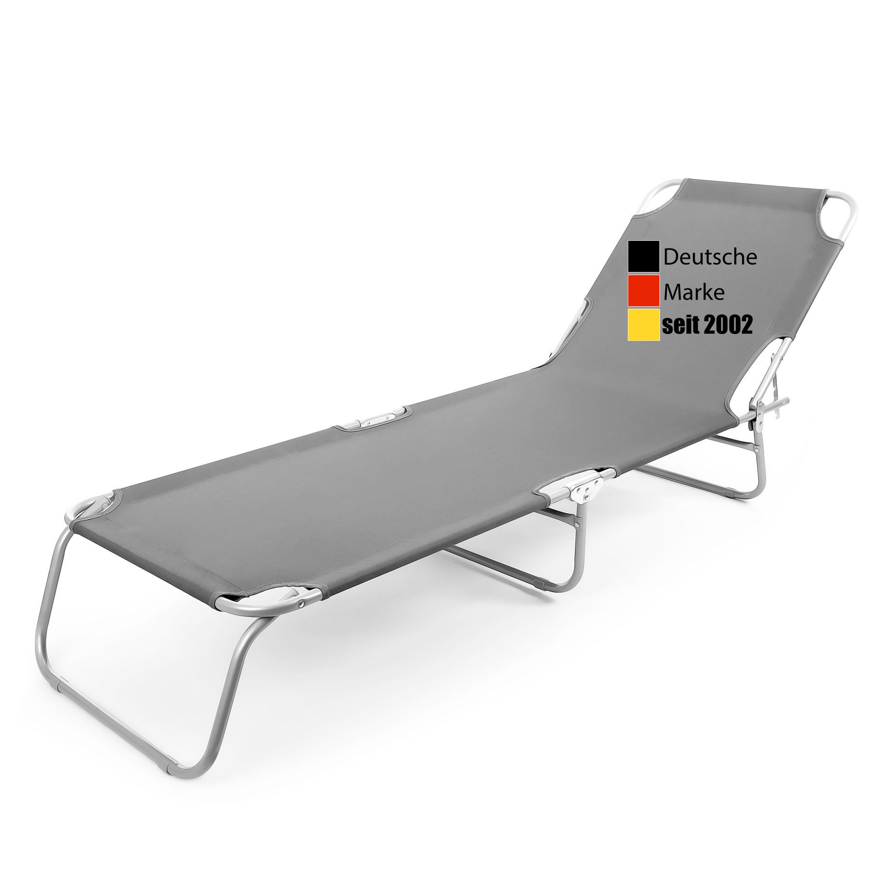 BigDean Gartenliege Sonnenliege klappbar 150 kg