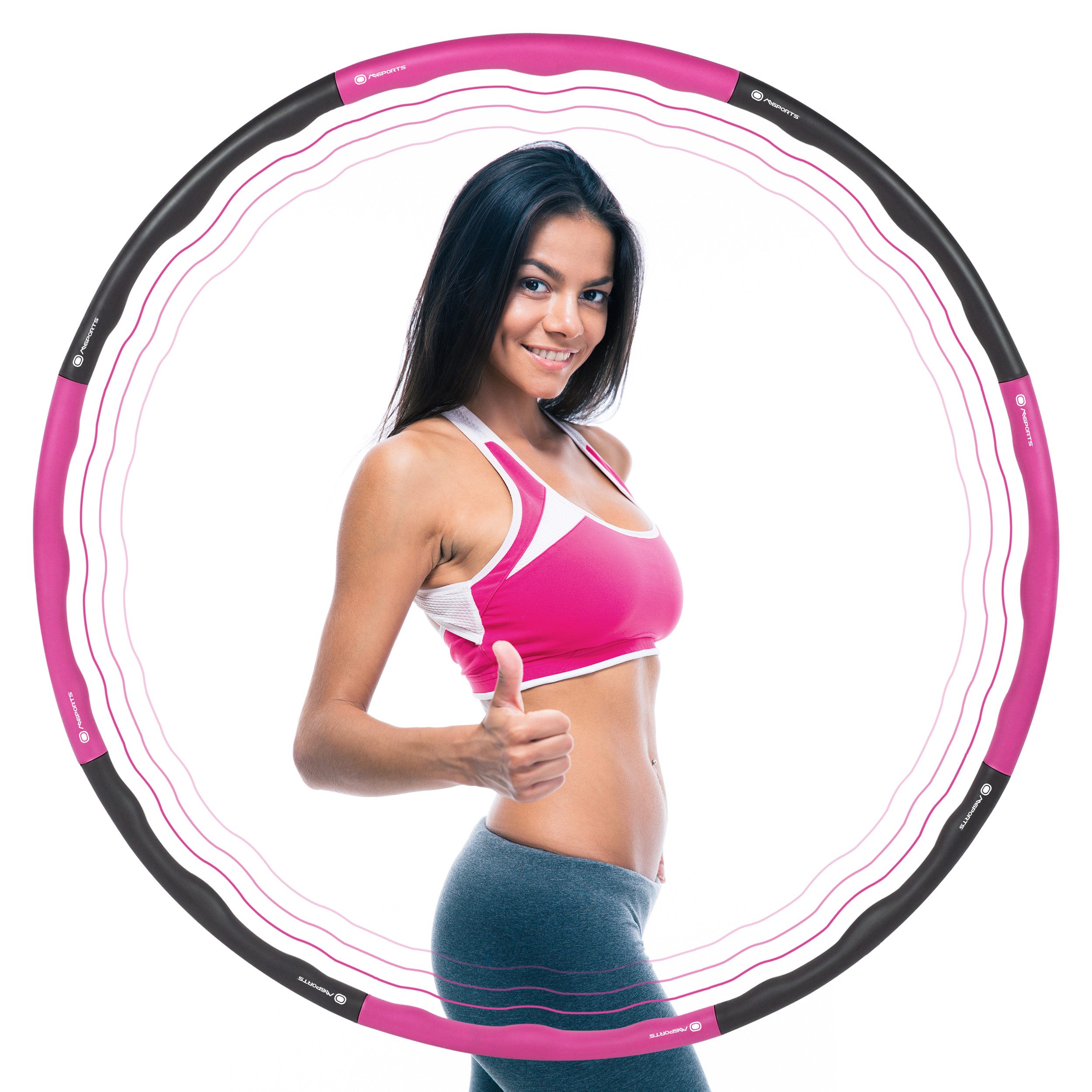 MSports® Hula-Hoop-Reifen Hula Hoop Reifen Fitness