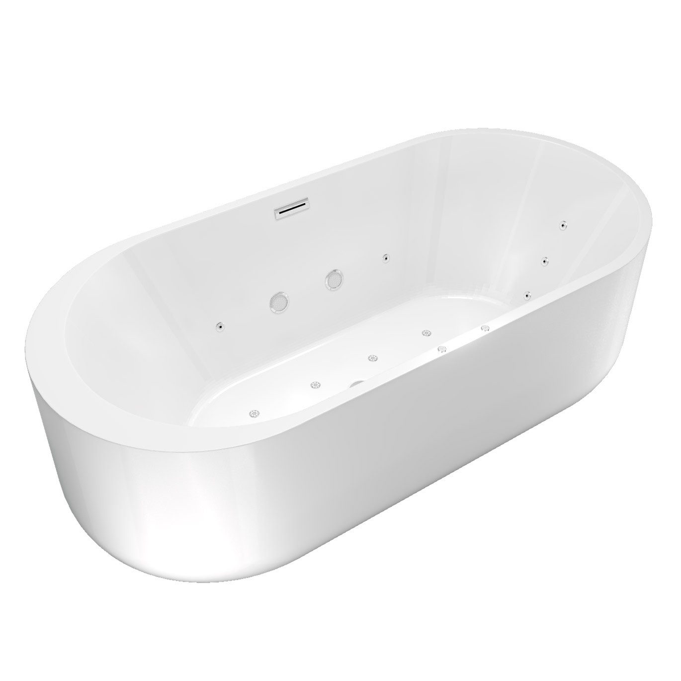 AcquaVapore Whirlpool-Badewanne freistehende Badewanne Wanne F26