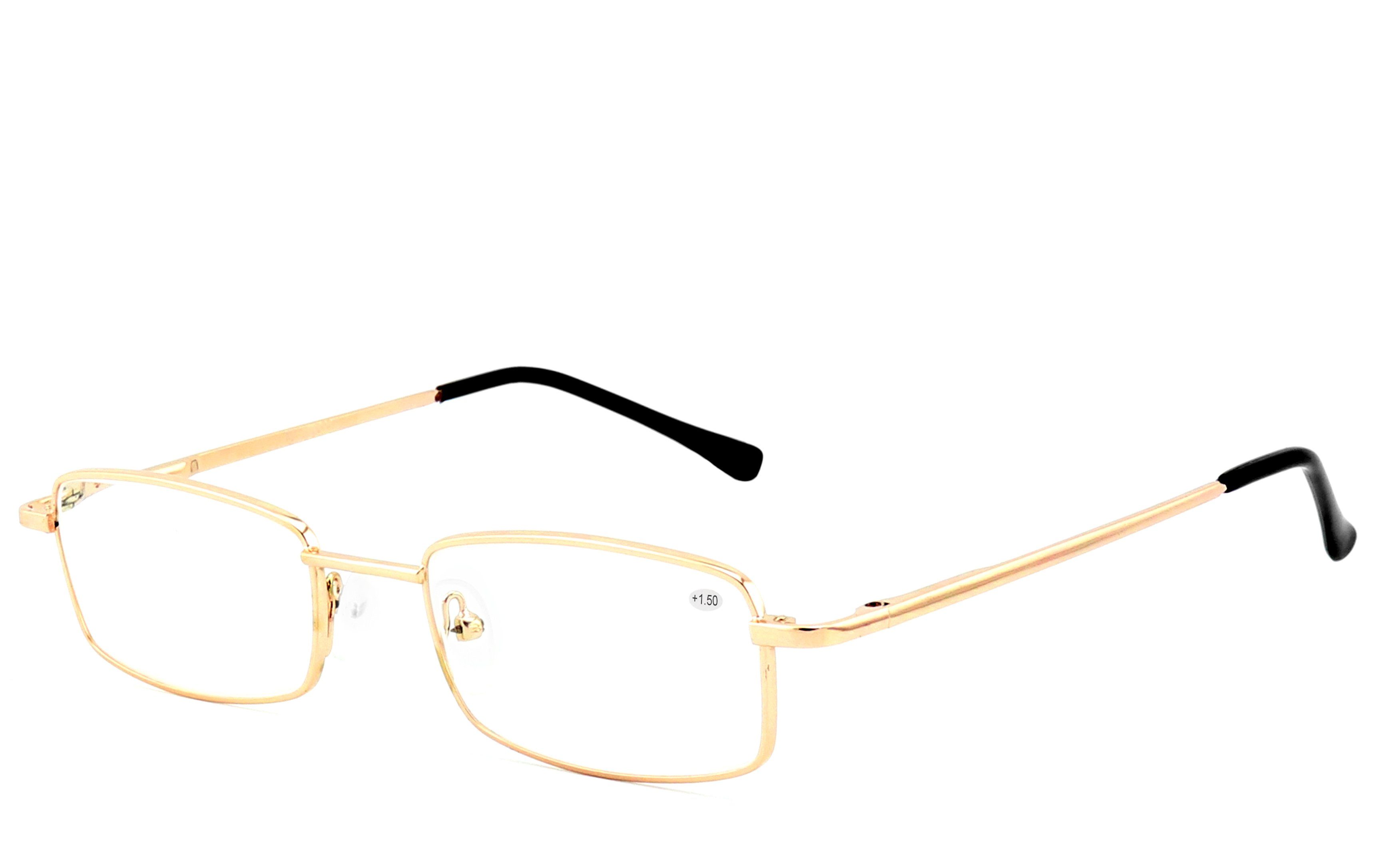 EYESTUFF Lesebrille Lesebrille 004 gold, Brillenbügel