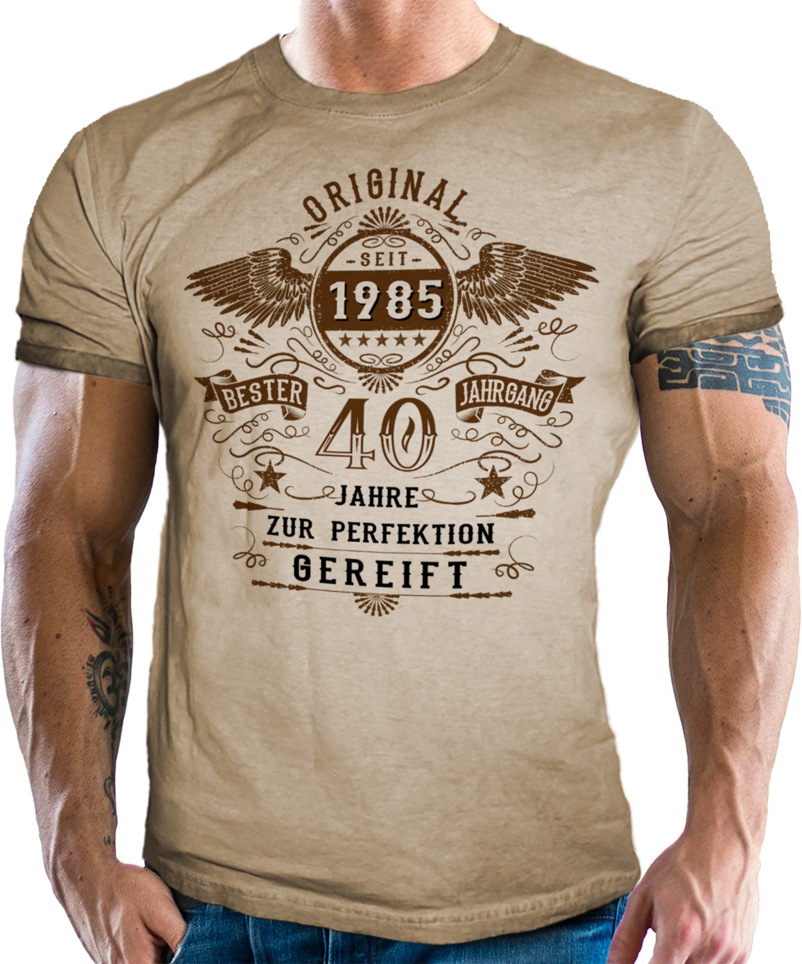 LOBO NEGRO® Print-Shirt zum 40. Geburtstag