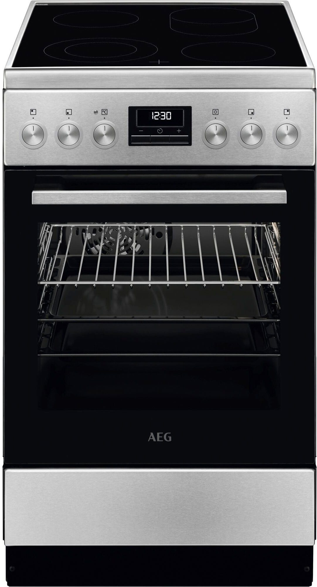 AEG Elektro-Standherd CCB54490BM, mit Teilauszug, mit