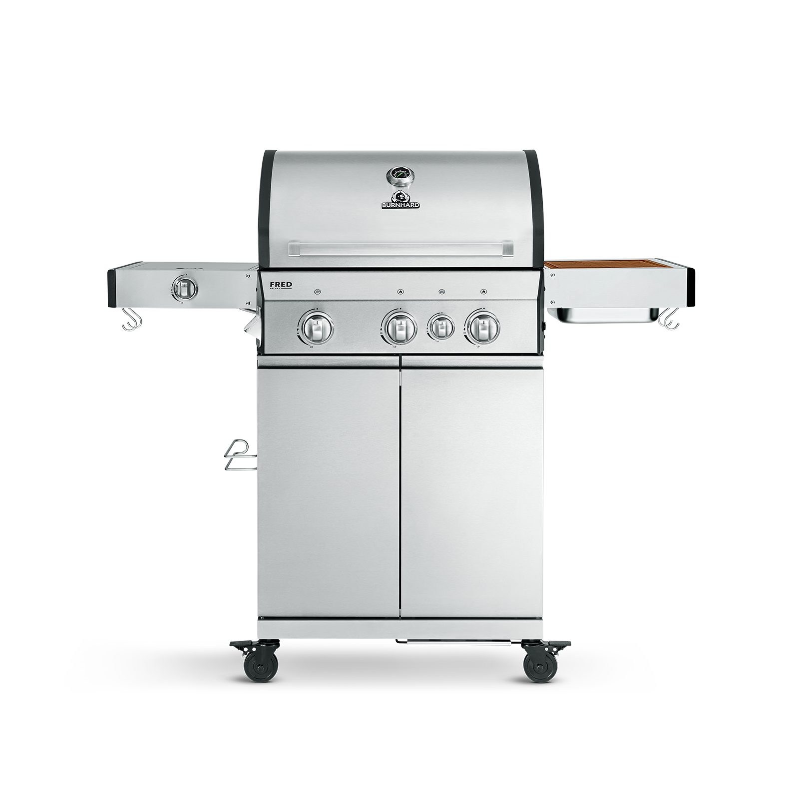BURNHARD® Gasgrill FRED, 3-Brenner Gasgrill, Deluxe