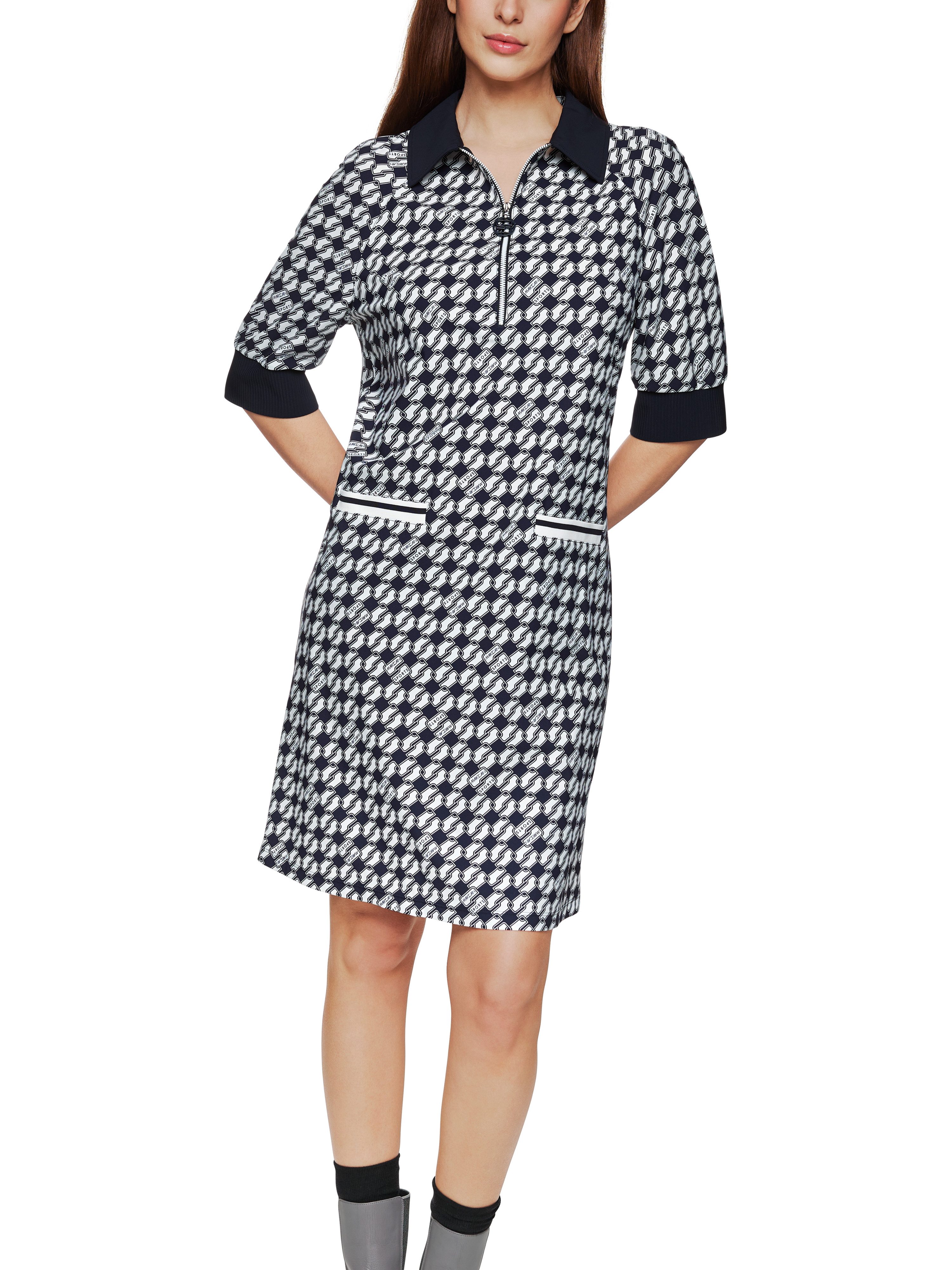 Marc Cain Jerseykleid Logomania Premium Damenmode