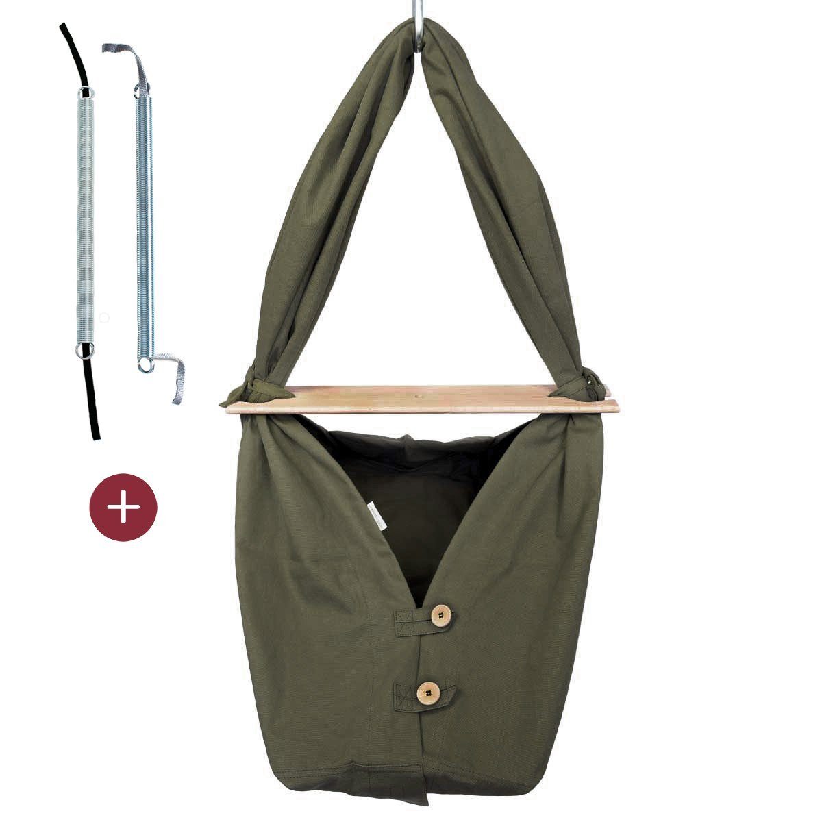 HOBEA-Germany Babywippe Federwiege khaki