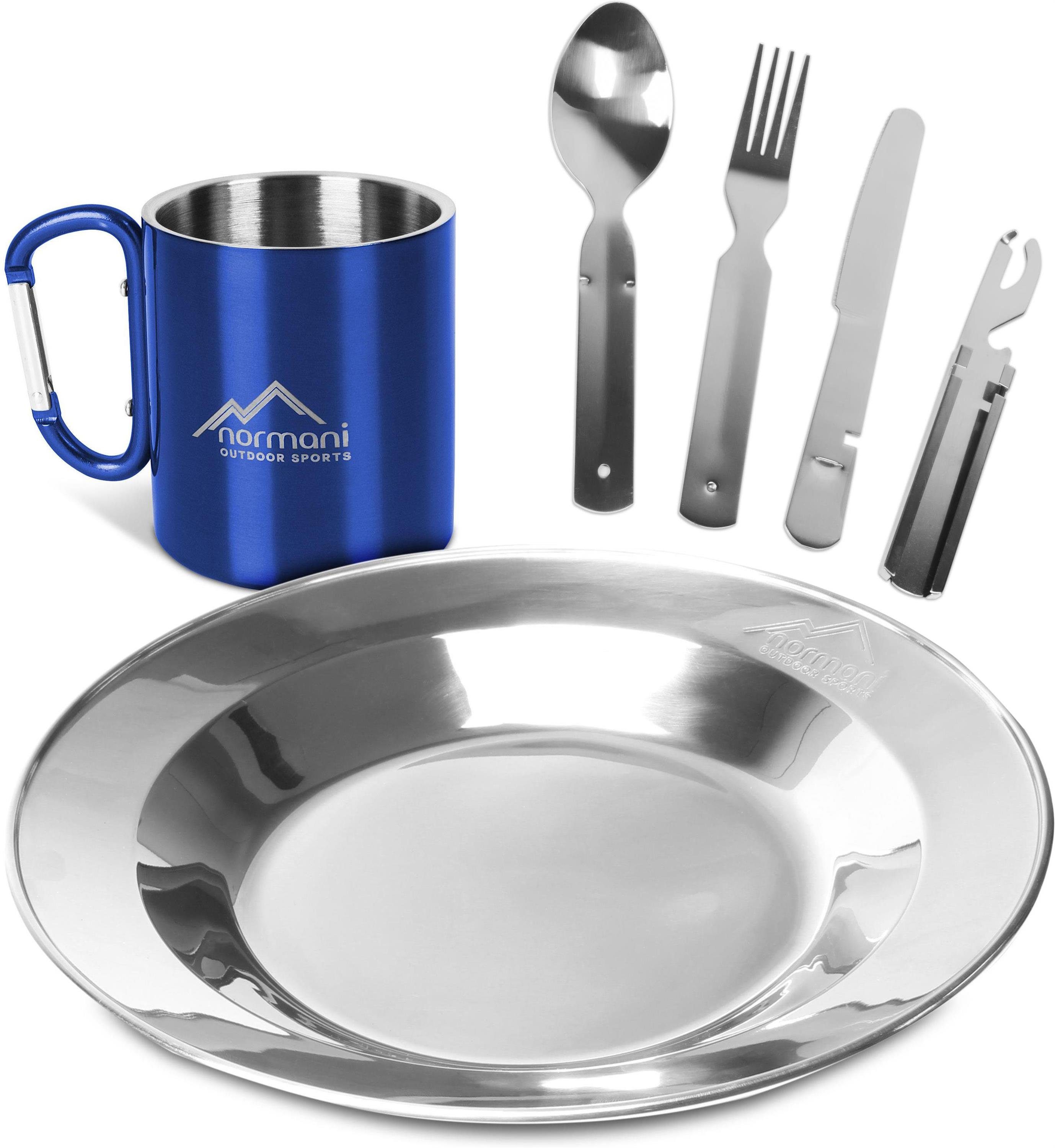 normani Geschirr-Set Camping-Geschirrset 7-Teilig (4-tlg), 1
