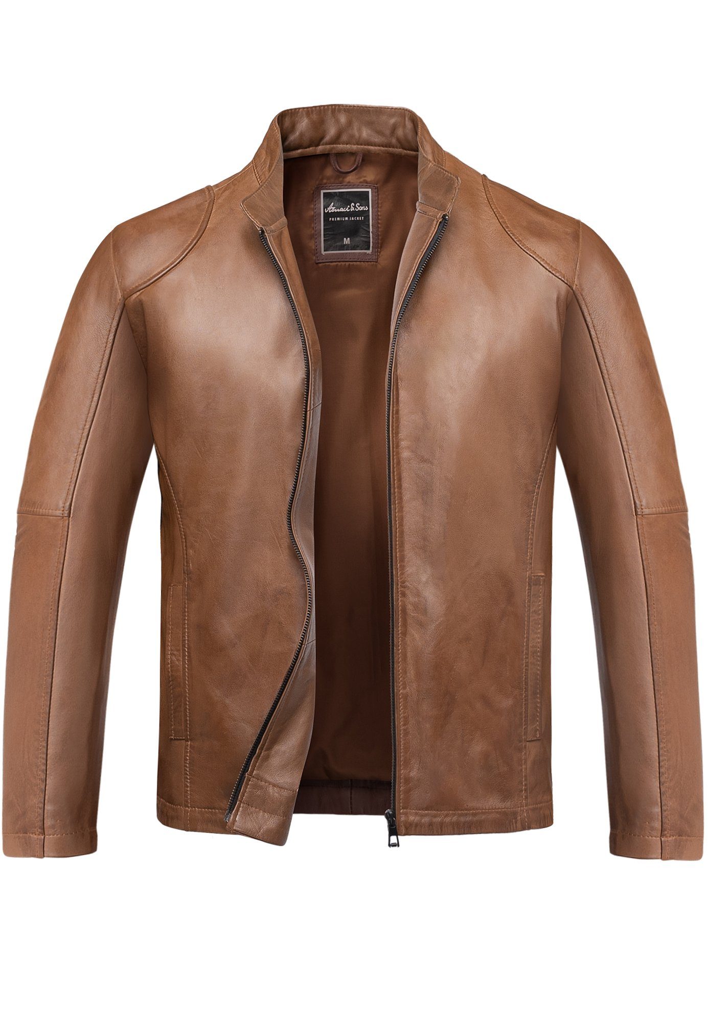 Amaci&Sons Lederjacke OKEMOS Lederjacke Echtleder Herren