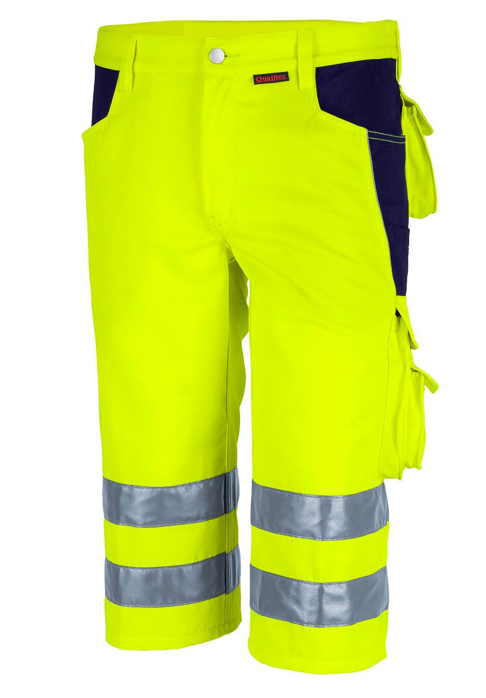 Qualitex Workwear Arbeitsshorts reflektierende PROfessionals Warnschutz-Shorts