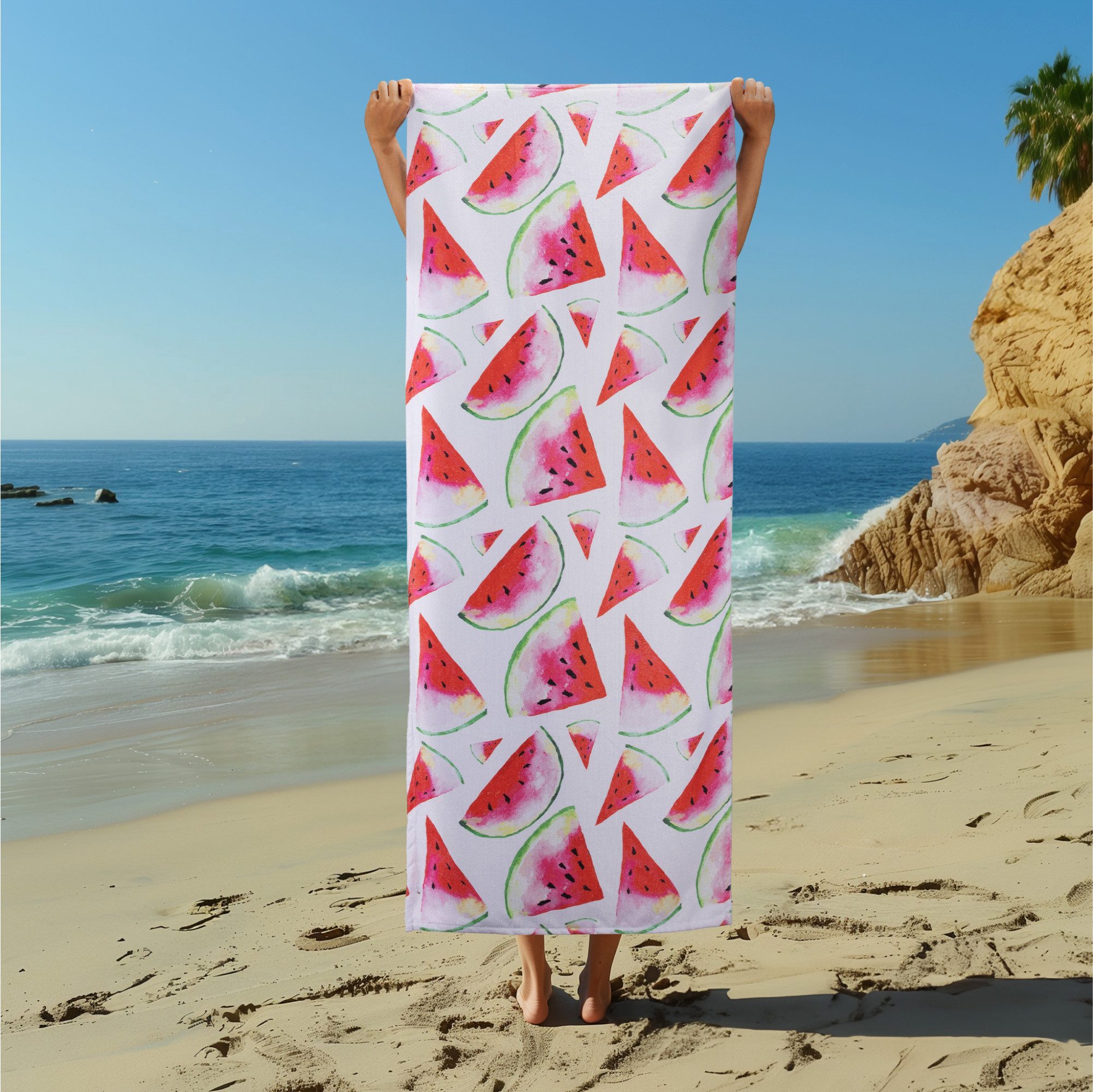 JEMIDI Strandtuch Strandtuch groß - 75x180cm